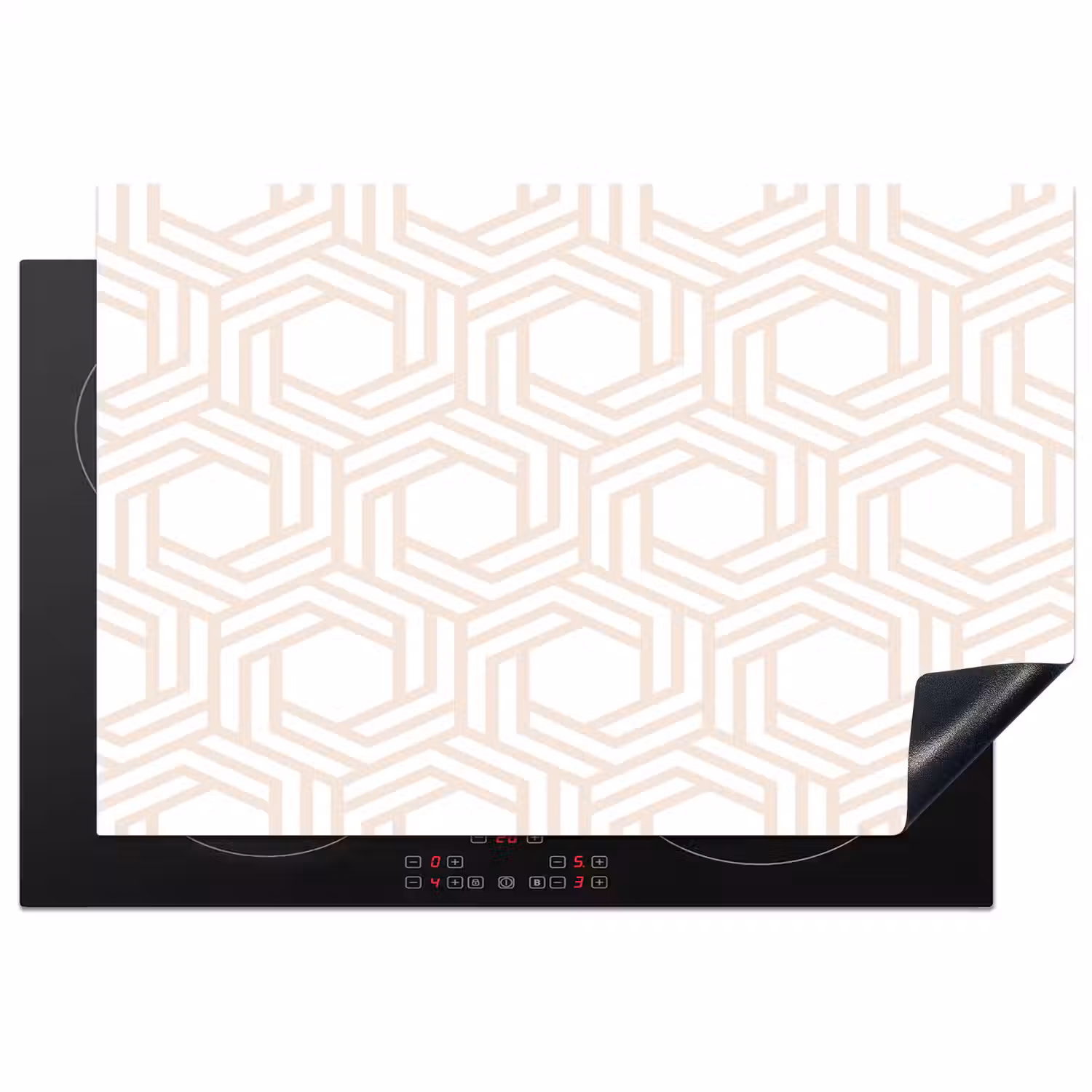 Design - Geometrie - Patroon Inductie beschermer vinyl 3mm klein 276 -3d