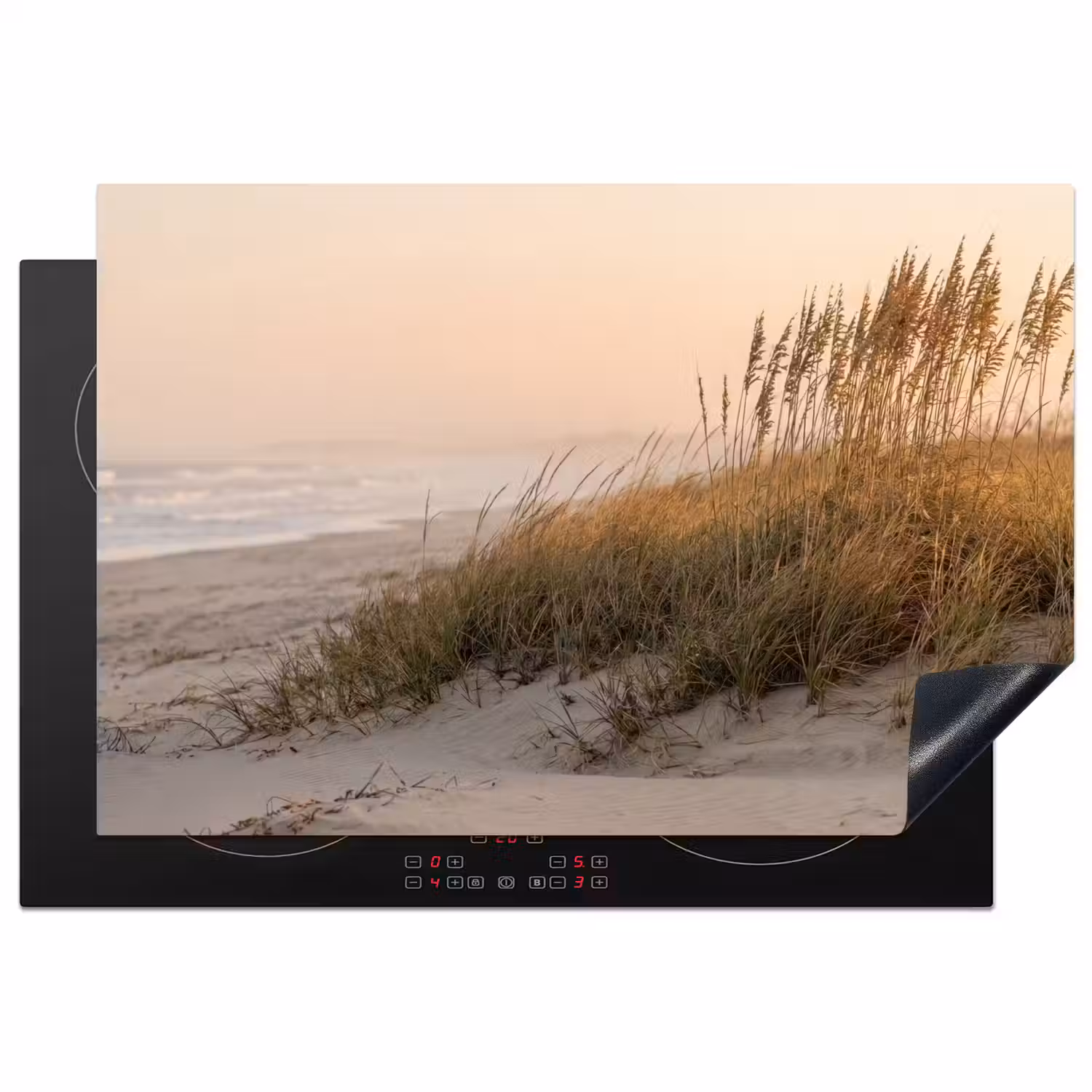 Duinlandschap - Zonsondergang - Strand Inductie beschermer vinyl 3mm klein -3d