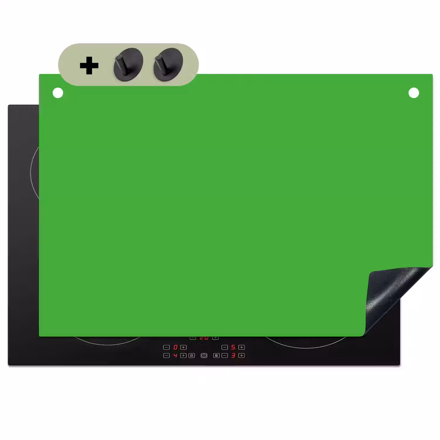 Kelly - Green - Groen Inductie beschemer met haakjes klein 777 -3d