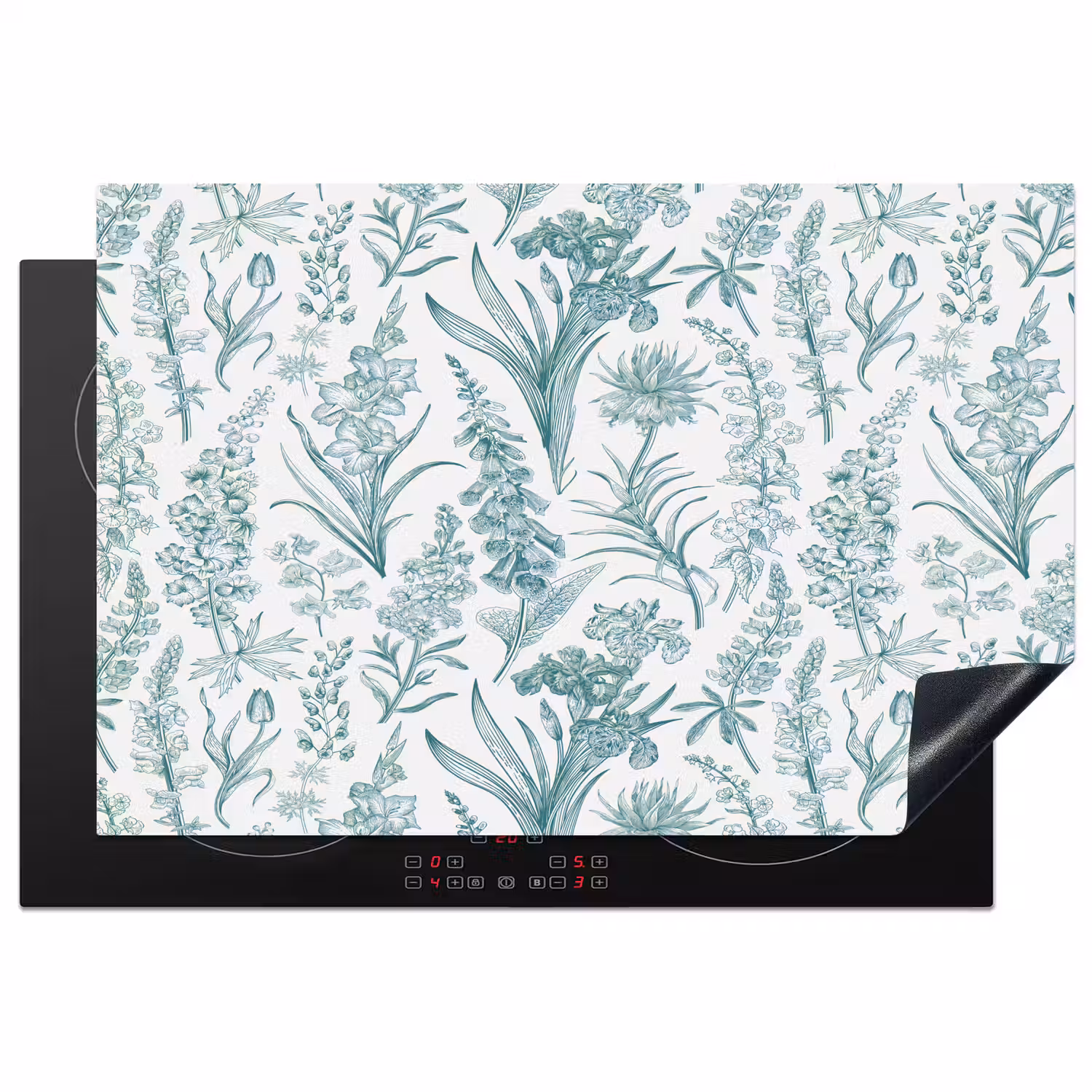 Lovely - Garden - Emerald Inductie beschermer vinyl 3mm klein 276 -3d