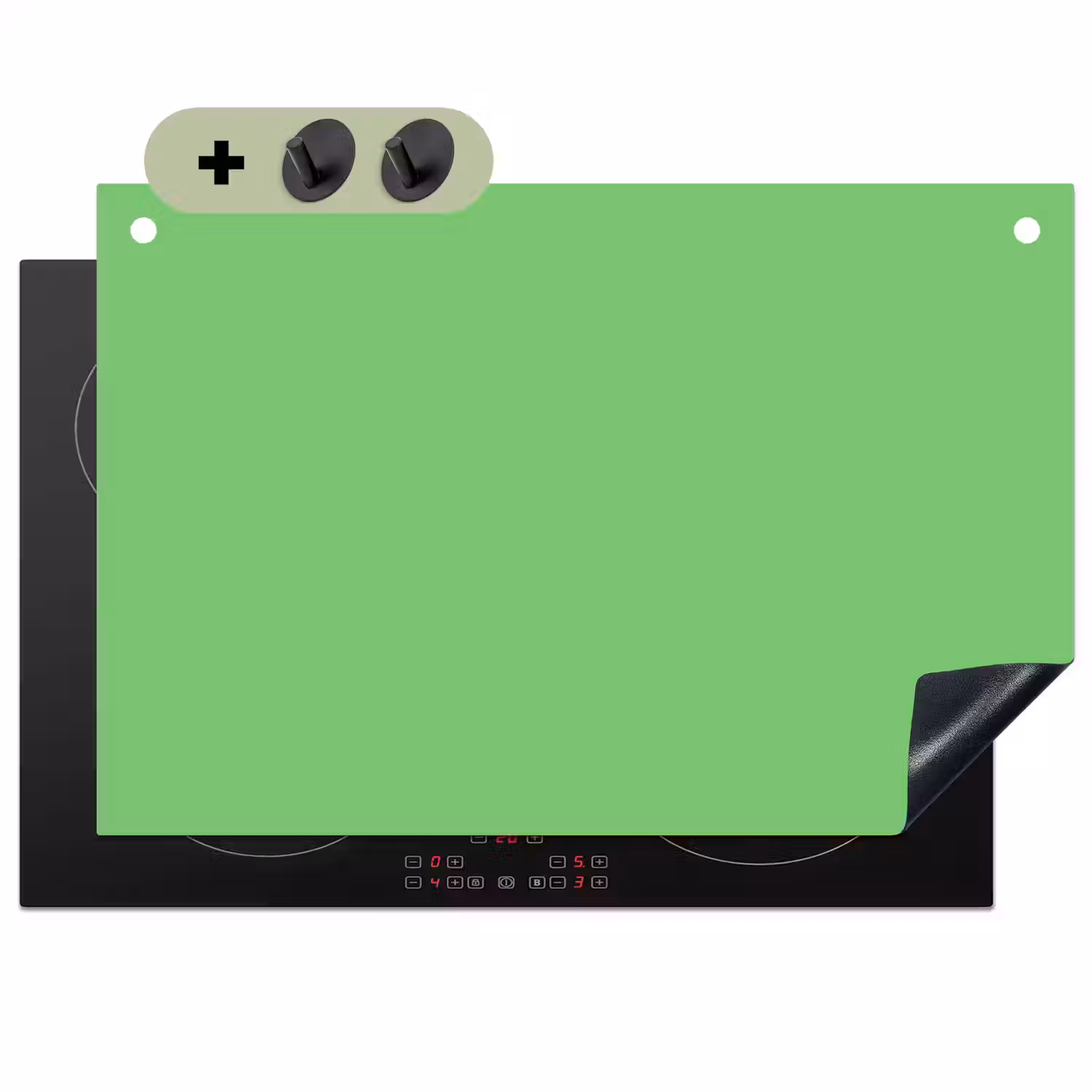 Meadow - Green - Groen Inductie beschemer met haakjes klein 777 -3d