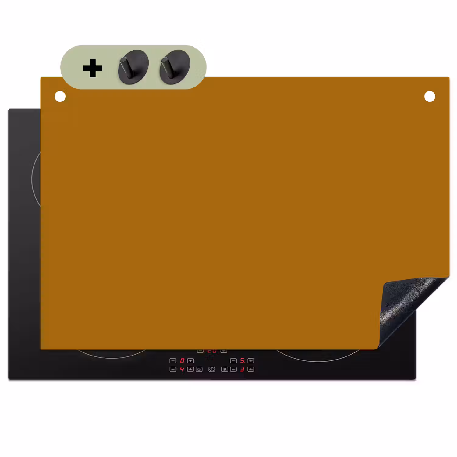 Ocre - Gold - Geel Inductie beschemer met haakjes klein 777 -3d