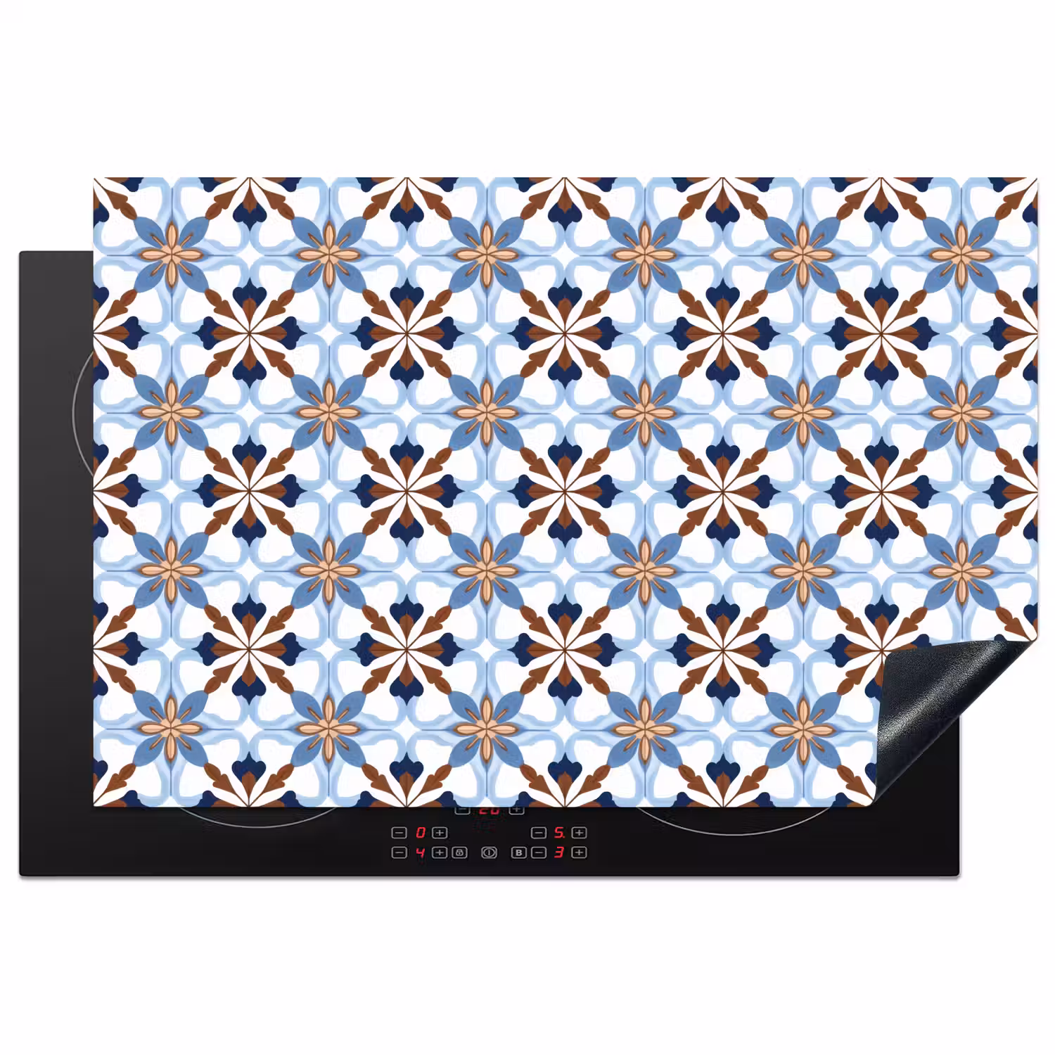Ornament - Tegel - Kleurrijk Inductie beschermer vinyl 3mm klein 276 -3d
