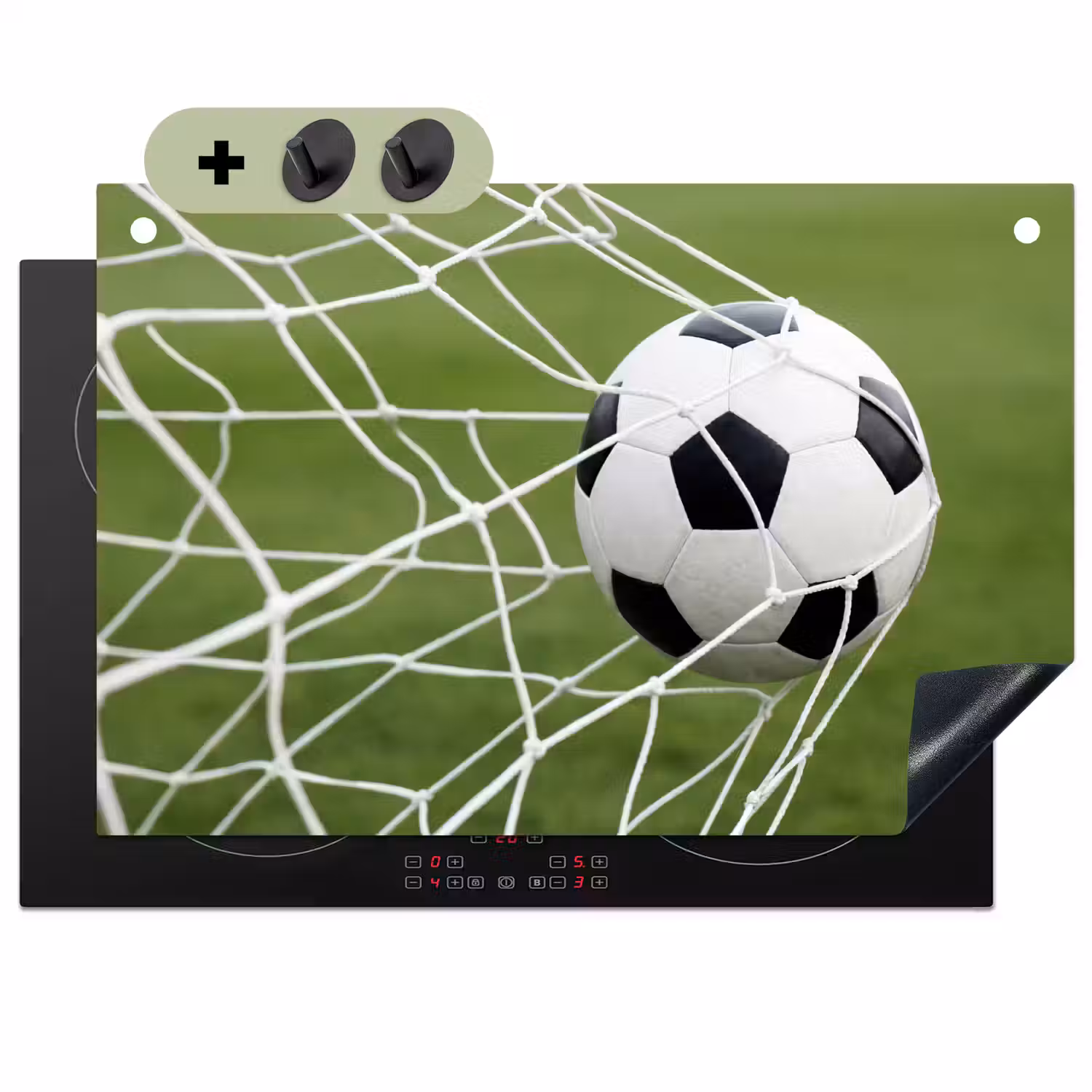 Voetbal - Goal - Net - Sport Inductie beschemer met haakjes klein -3d