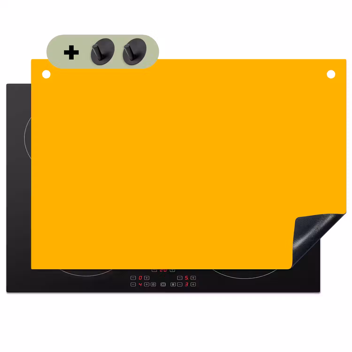 Vivid - Amber - Geel Inductie beschemer met haakjes klein 777 -3d