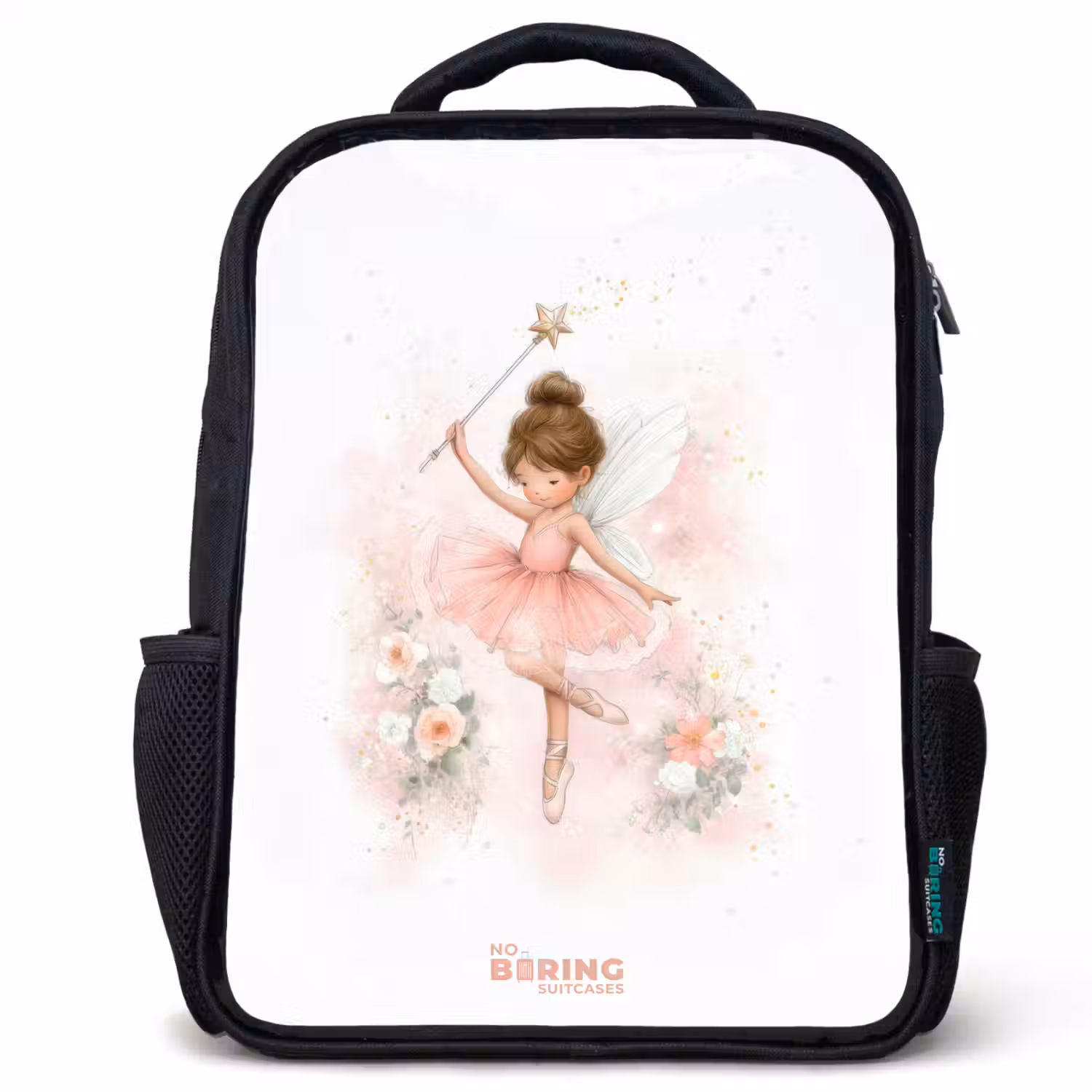 Ballerina fee in roze Rugzak - Zwart middel -3d