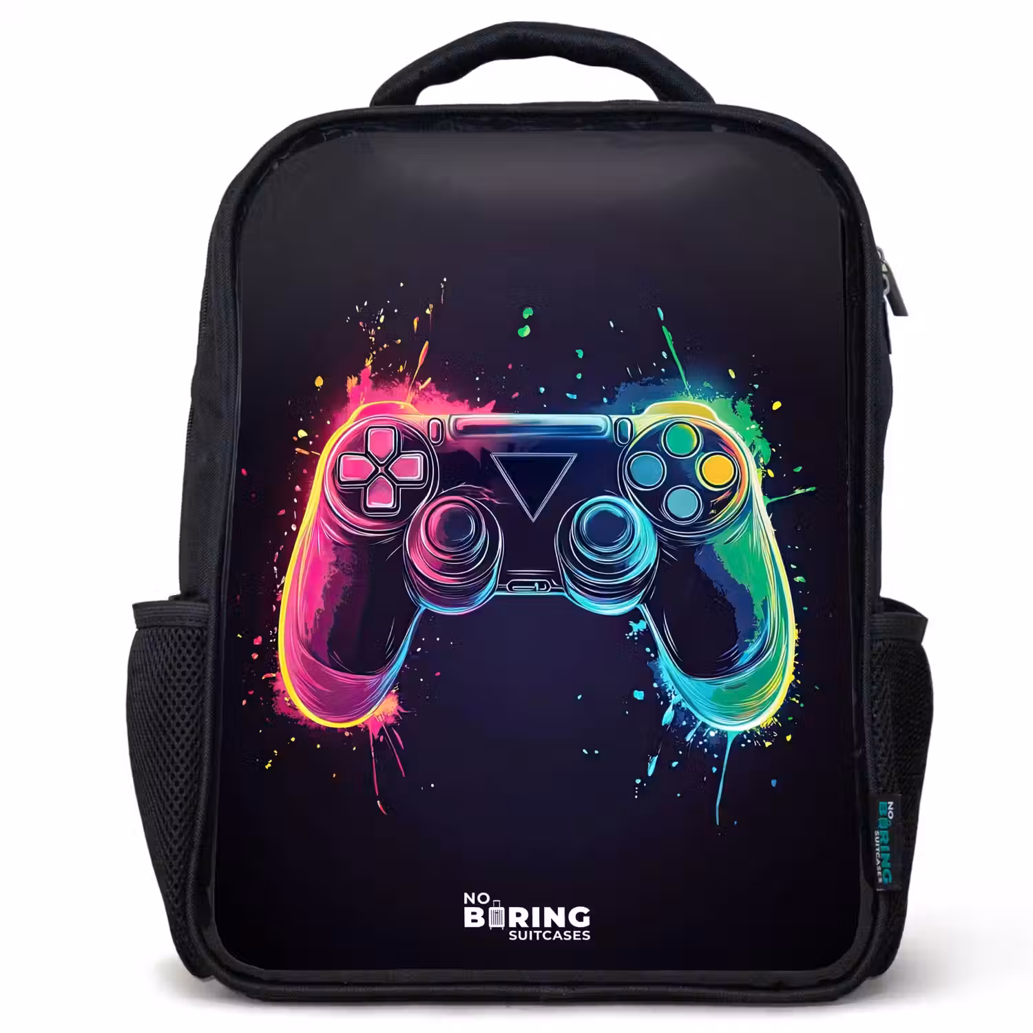 Game - Controller - Kleurrijk Rugzak - Zwart middel -3d