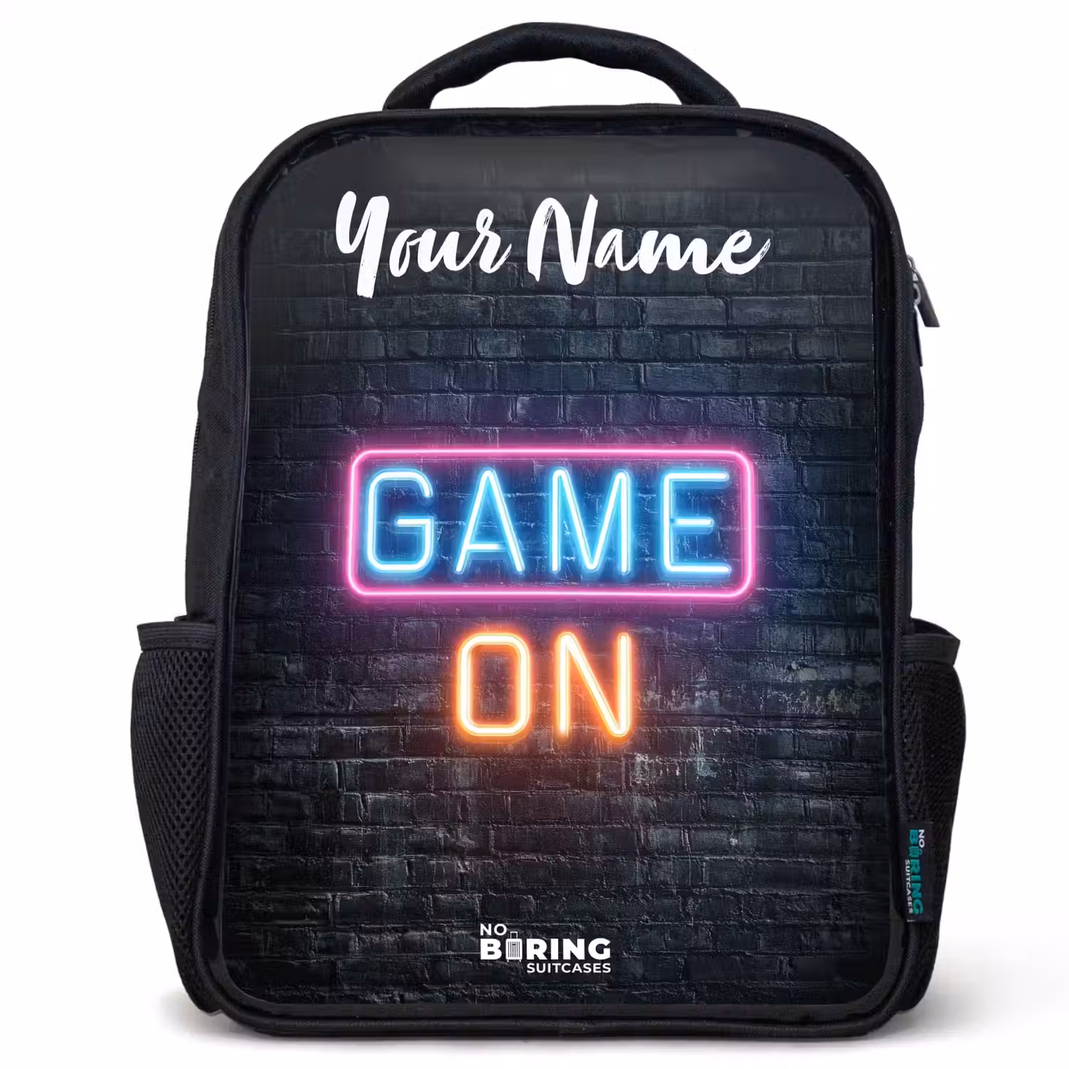 Game - Neon - Muur Rugzak - Zwart middel -3d