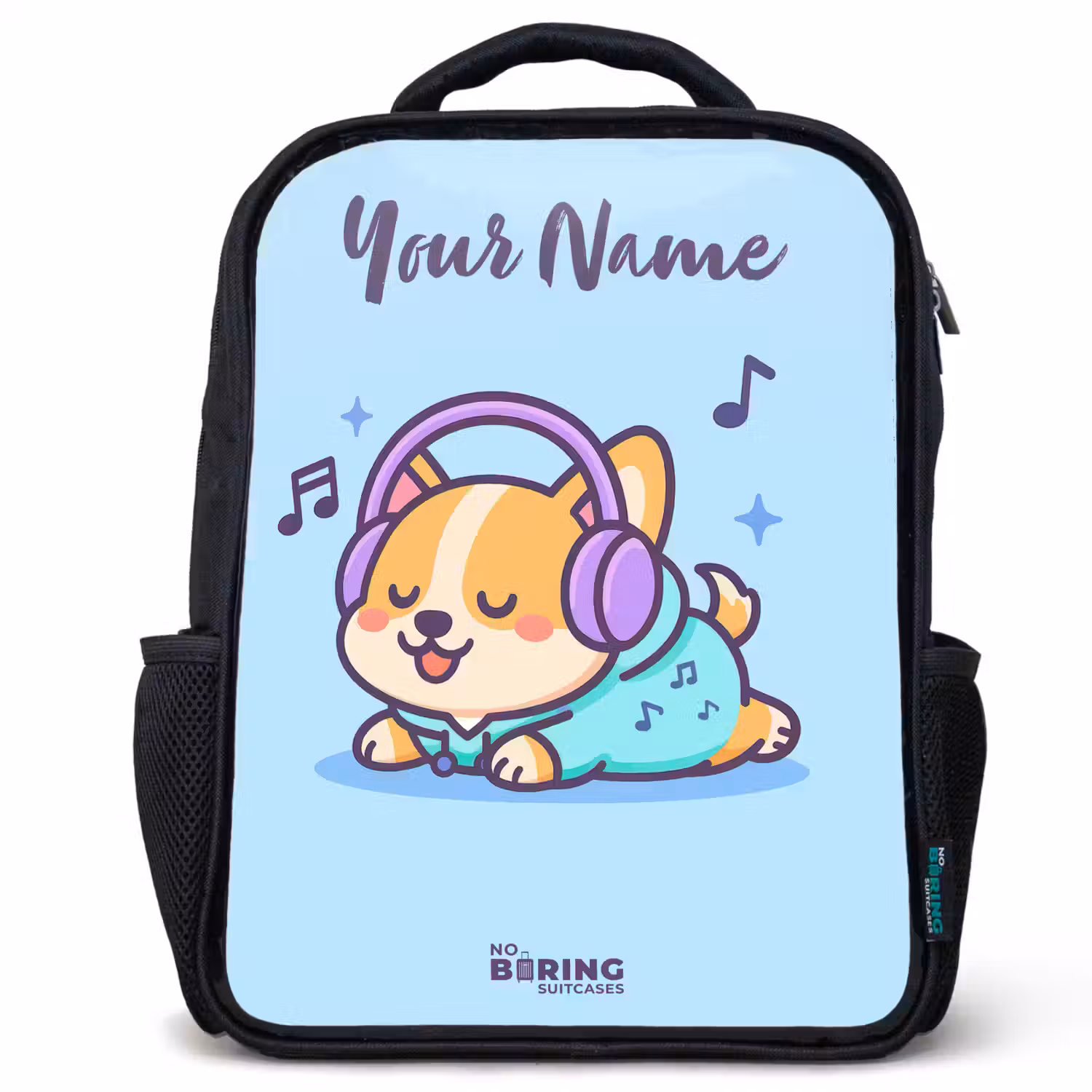 Kawai - Hond - Muziek Rugzak - Zwart middel -3d