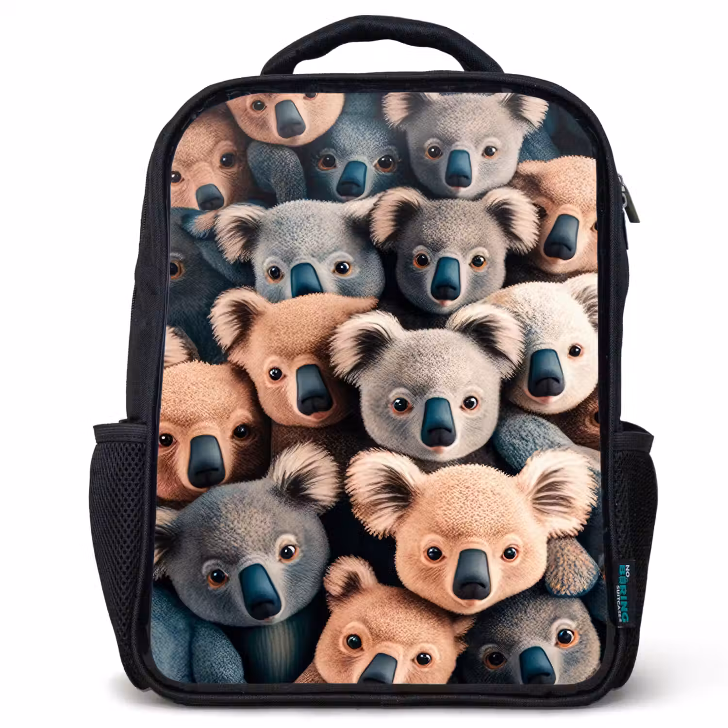 Koala Kapriolen Rugzak - Zwart middel -3d