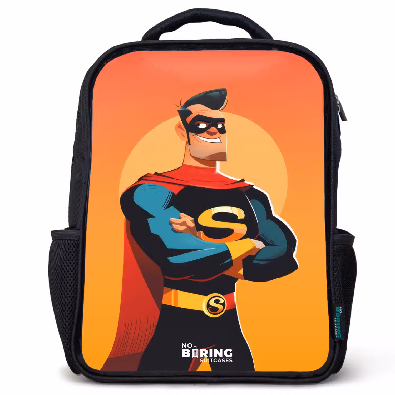 Sunny superhero Rugzak - Zwart middel -3d