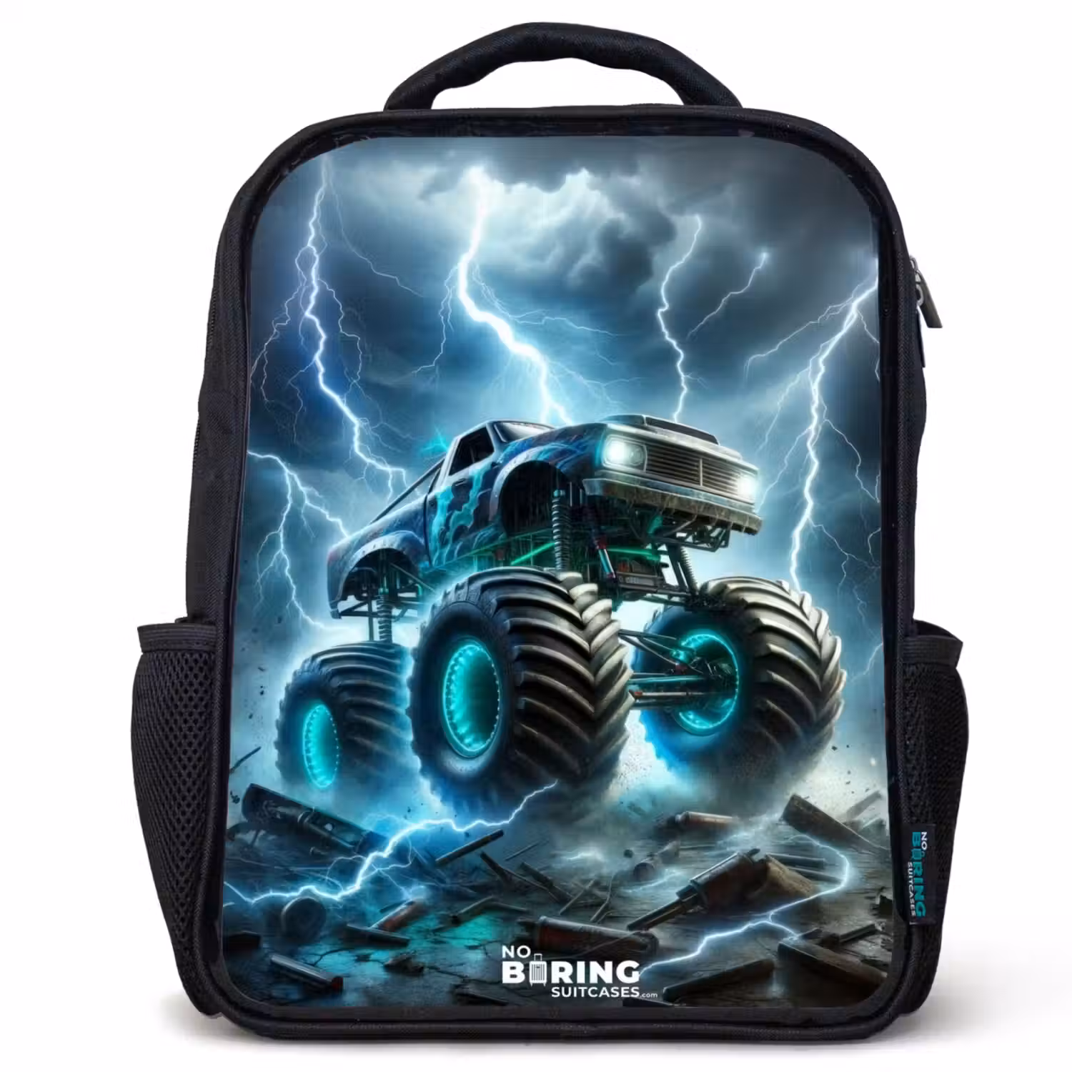 Thunder Wheels Rugzak - Zwart middel -3d