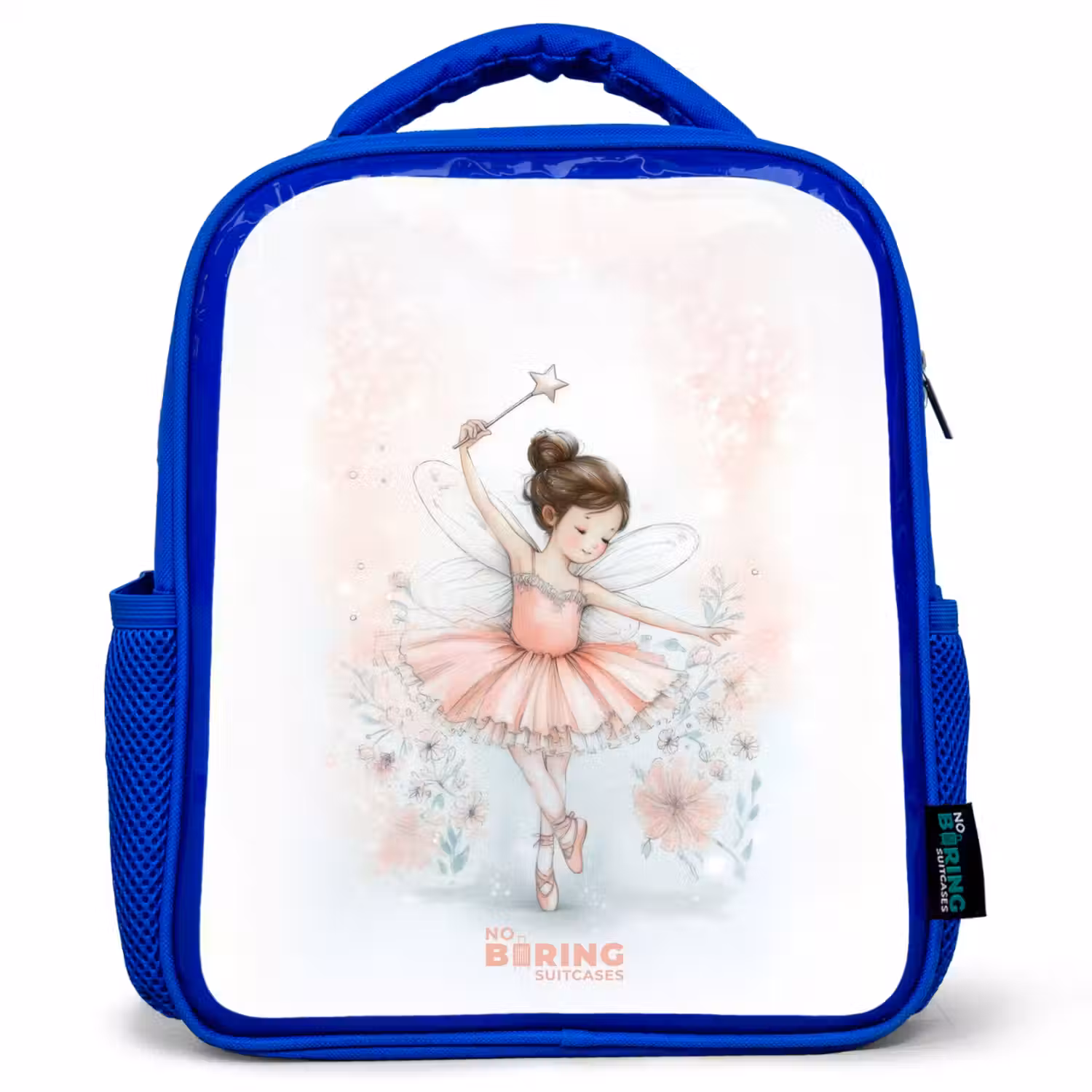 Ballerina - Elf - Fee Kinderrugzak - Blauw middel -3d