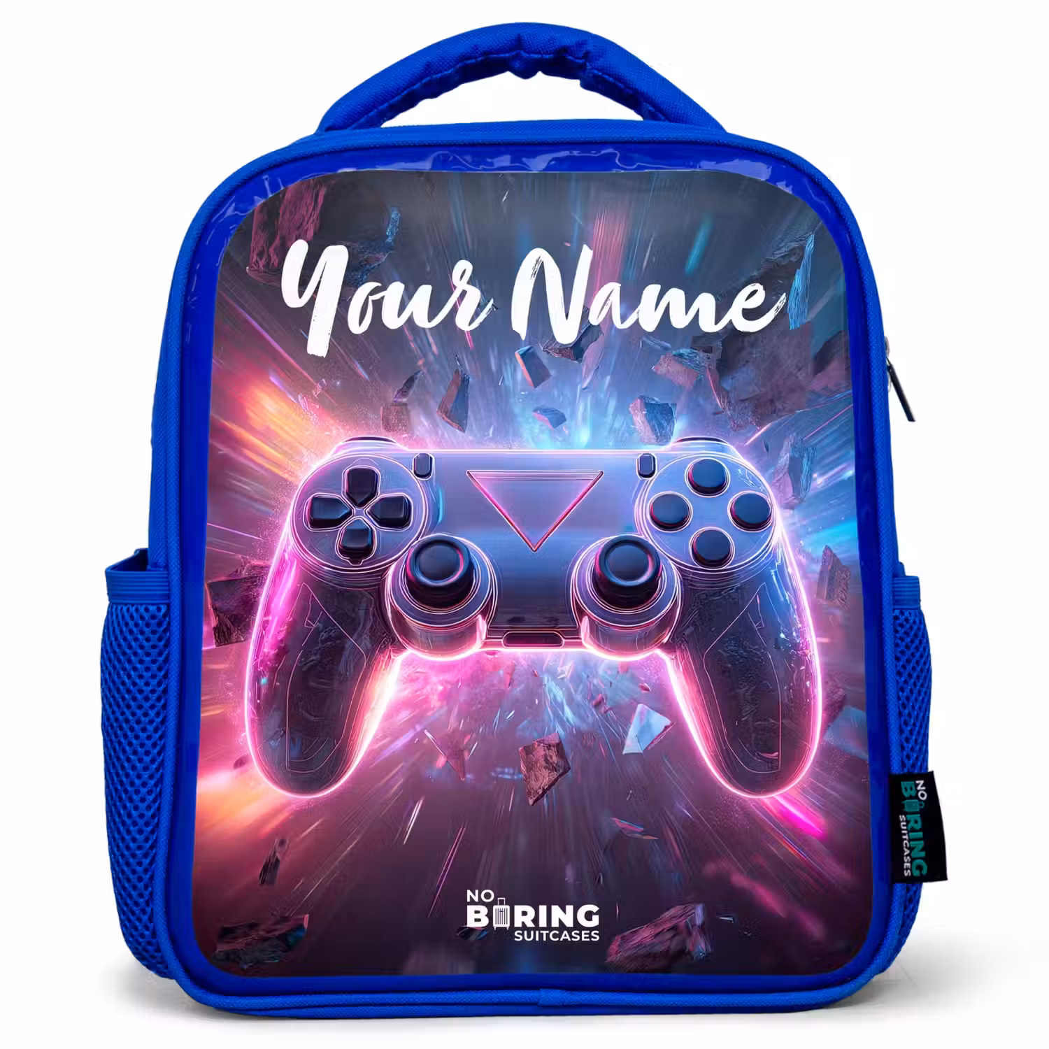 Controller - Neon - Game Kinderrugzak - Blauw middel -3d