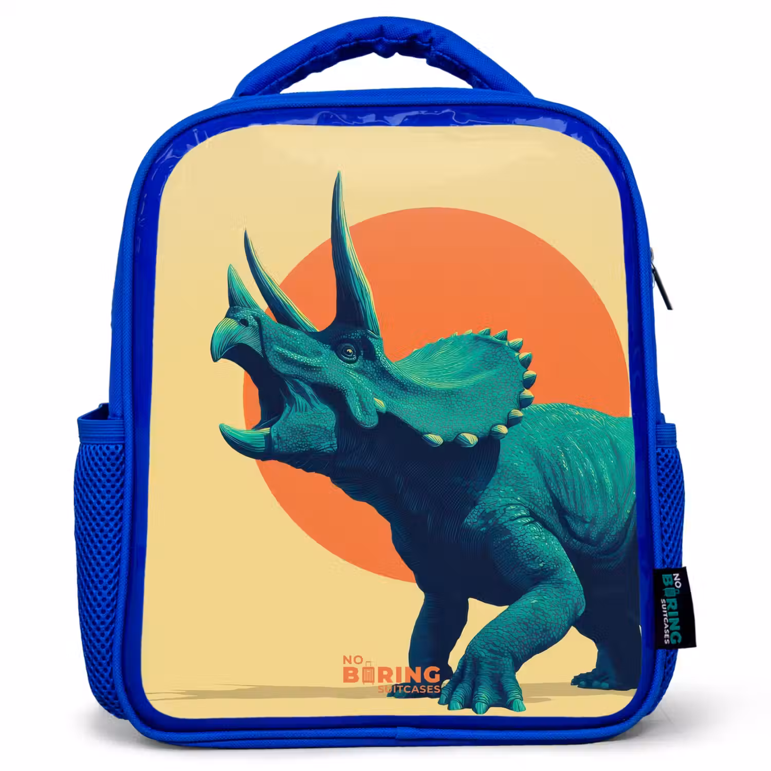 Hoornkrijger in de zon Kinderrugzak - Blauw middel -3d