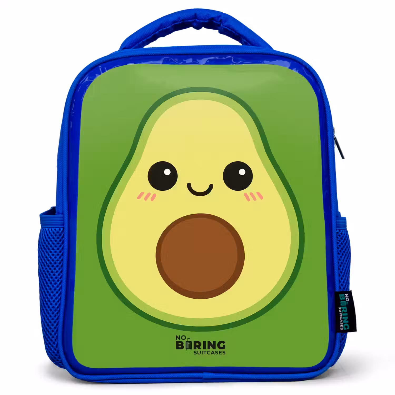 Kawai - Avocado - Groen Kinderrugzak - Blauw middel -3d