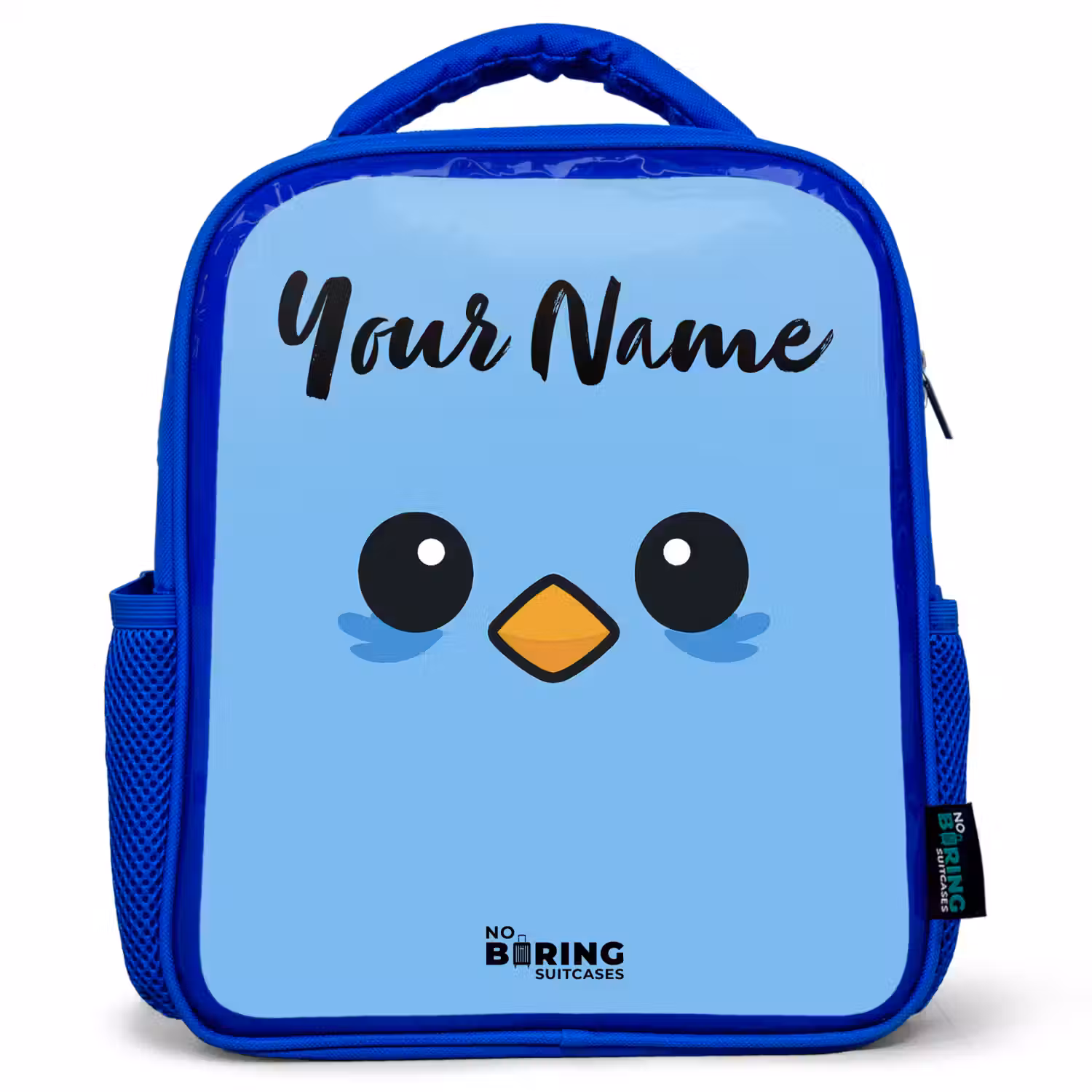 Kawai - Vogel - Blauw Kinderrugzak - Blauw middel -3d