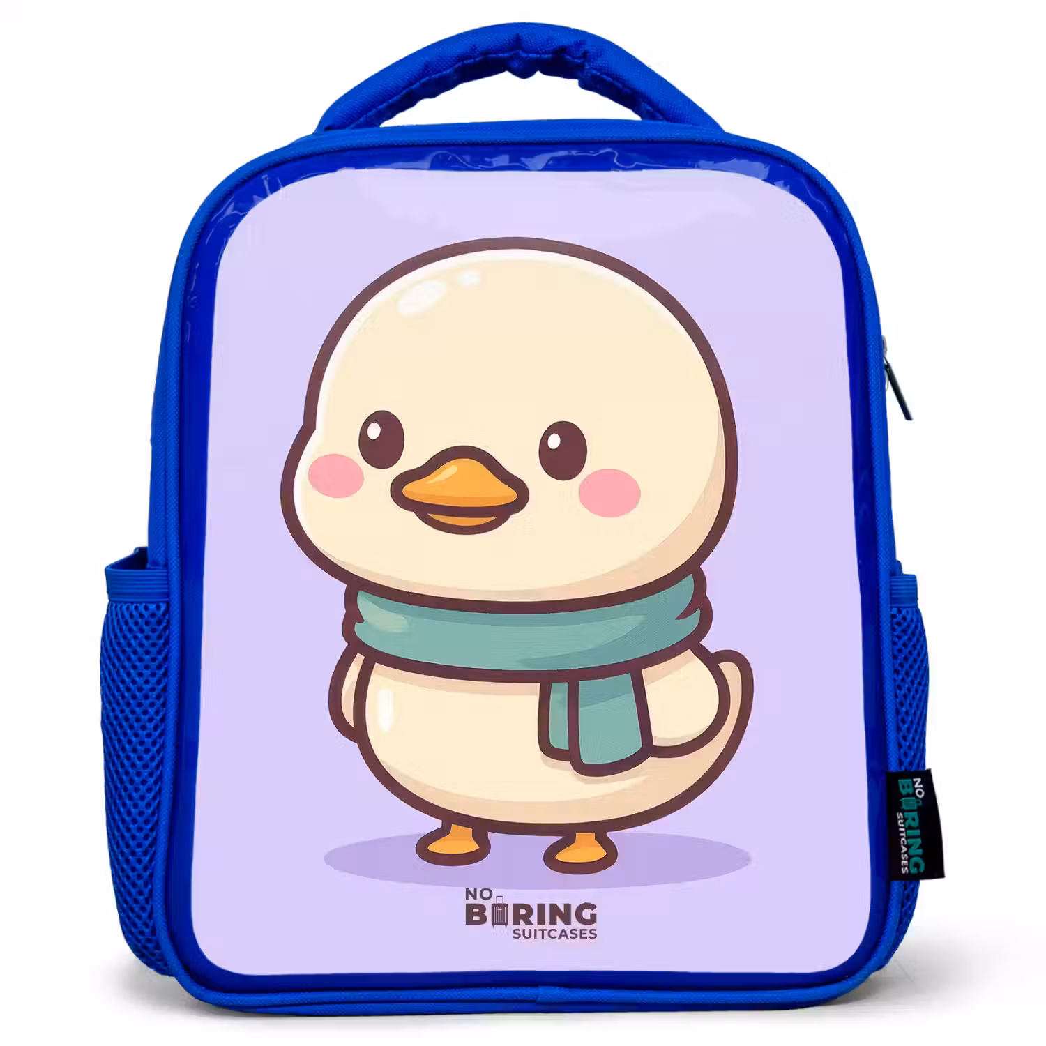 Kawai - Eend - Sjaal Kinderrugzak - Blauw middel -3d