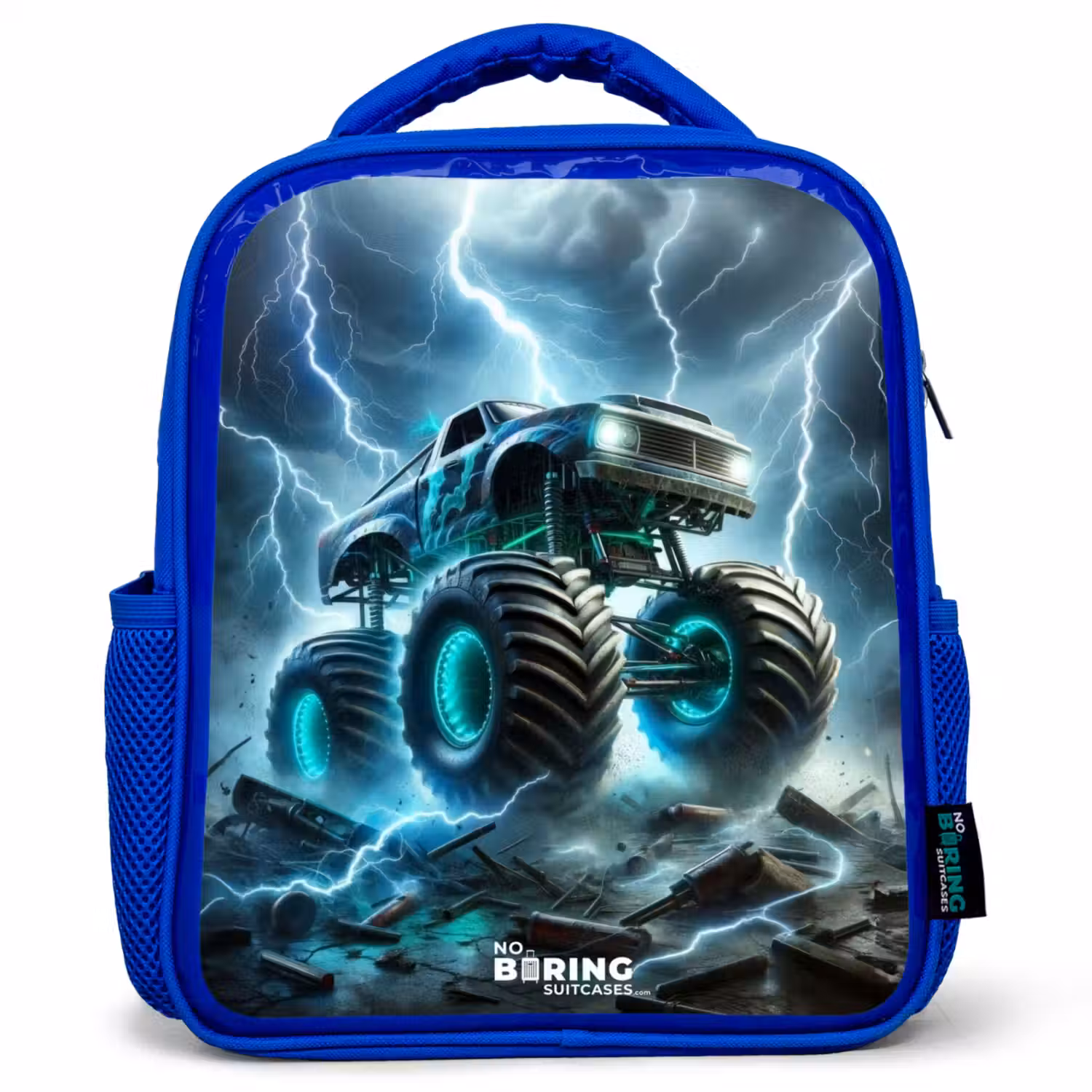 Thunder Wheels Kinderrugzak - Blauw middel -3d