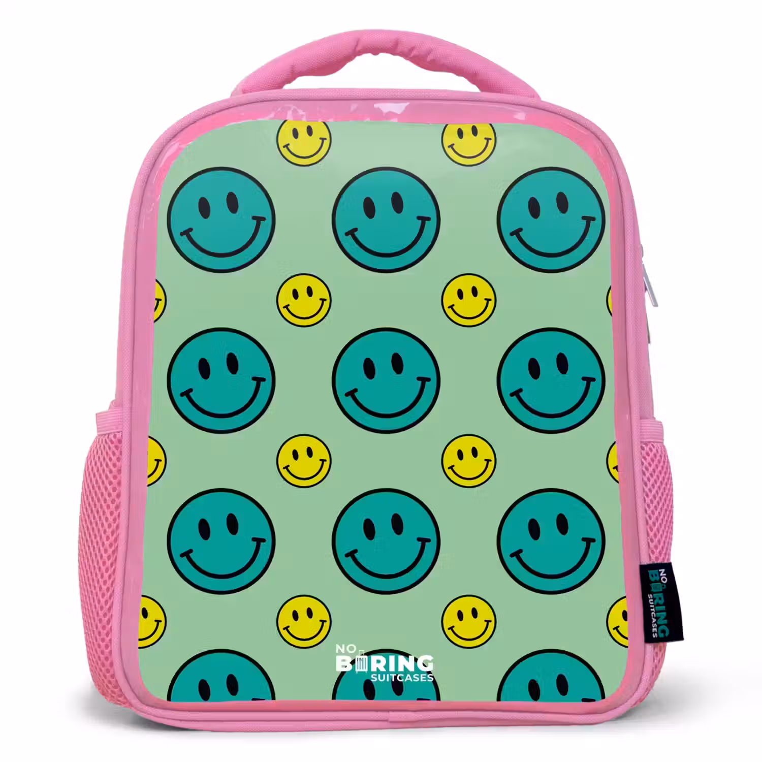 All smiles groen Kinderrugzak - Roze middel -3d