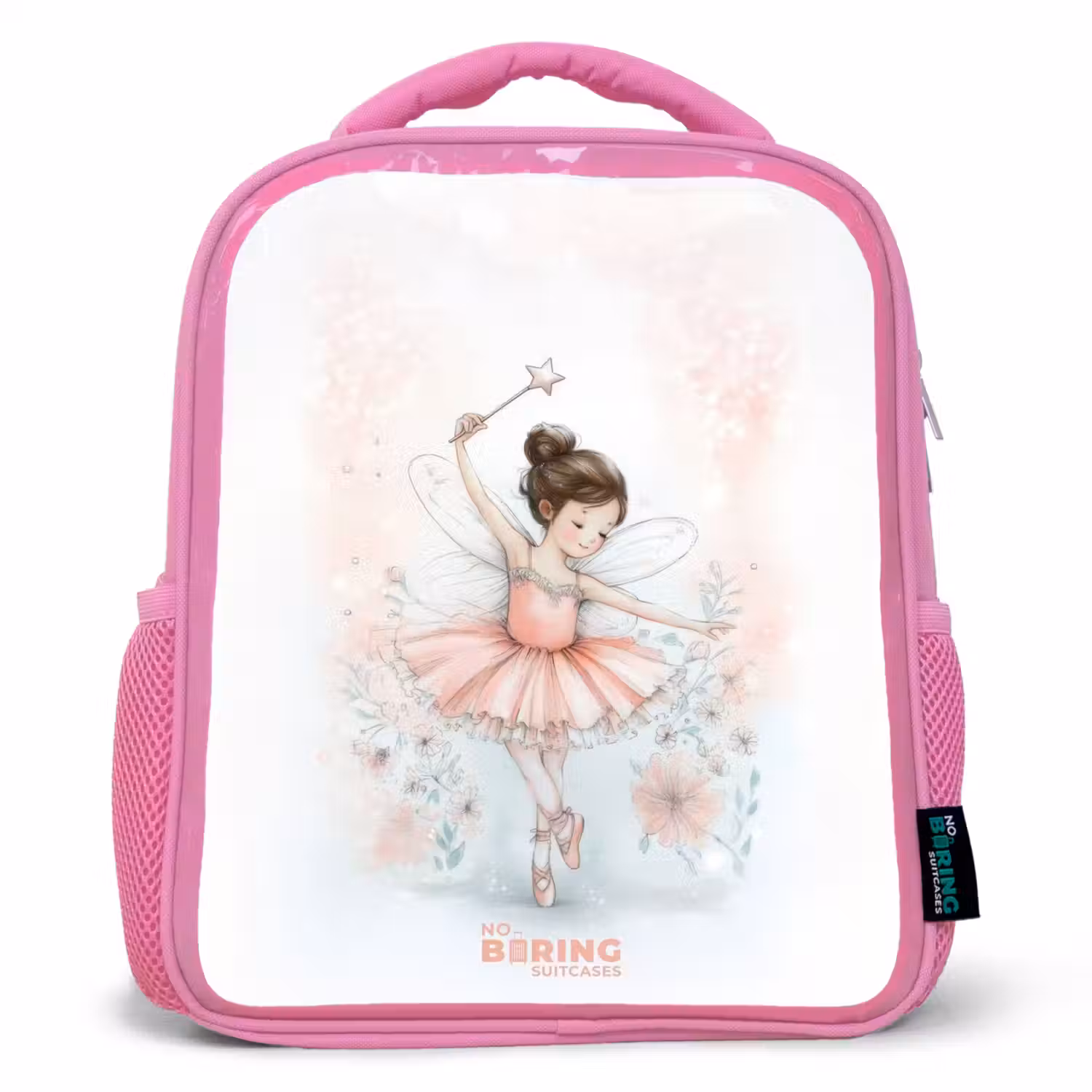 Ballerina - Elf - Fee Kinderrugzak - Roze middel -3d