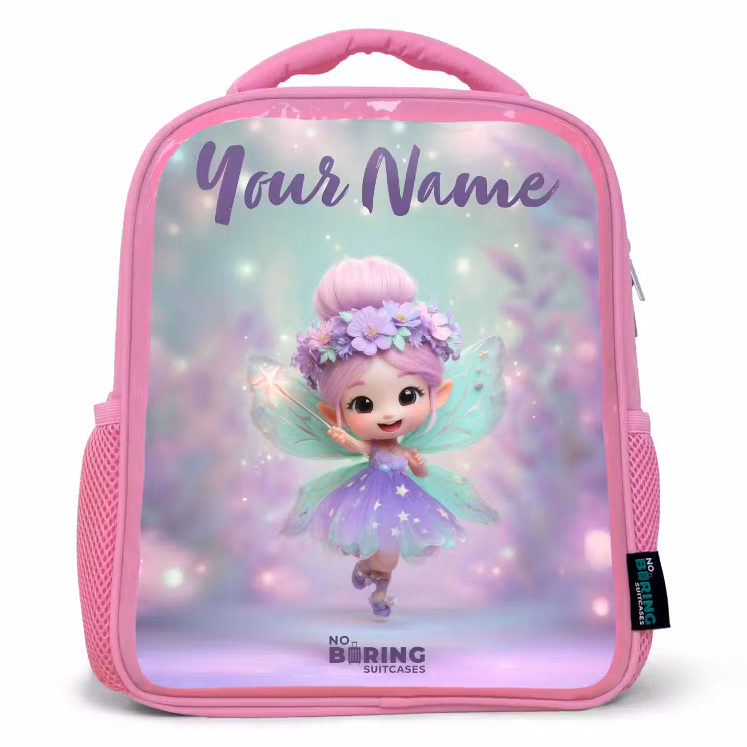 Elf - Tover - Magisch Kinderrugzak - Roze middel -3d