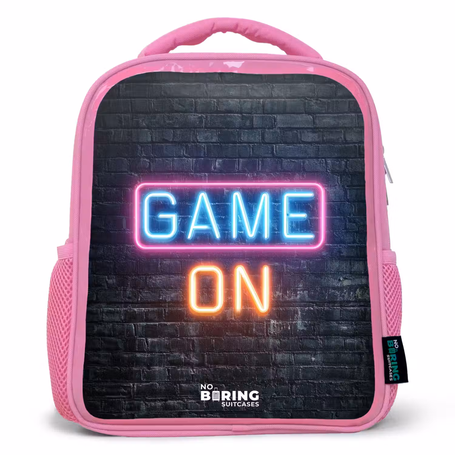 Game - Letters - Neon Kinderrugzak - Roze middel -3d