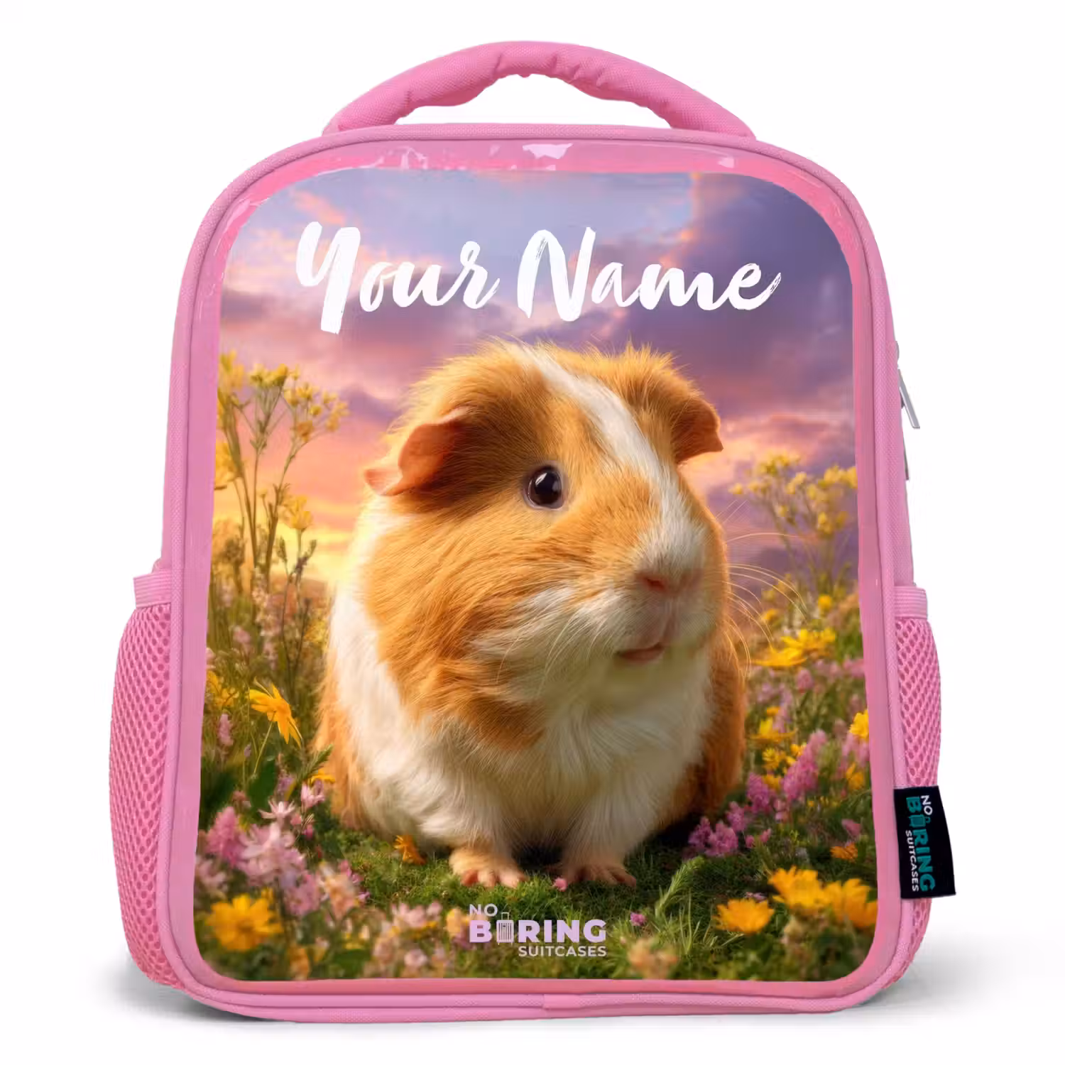 Cavia - Natuur - Dier Kinderrugzak - Roze middel -3d