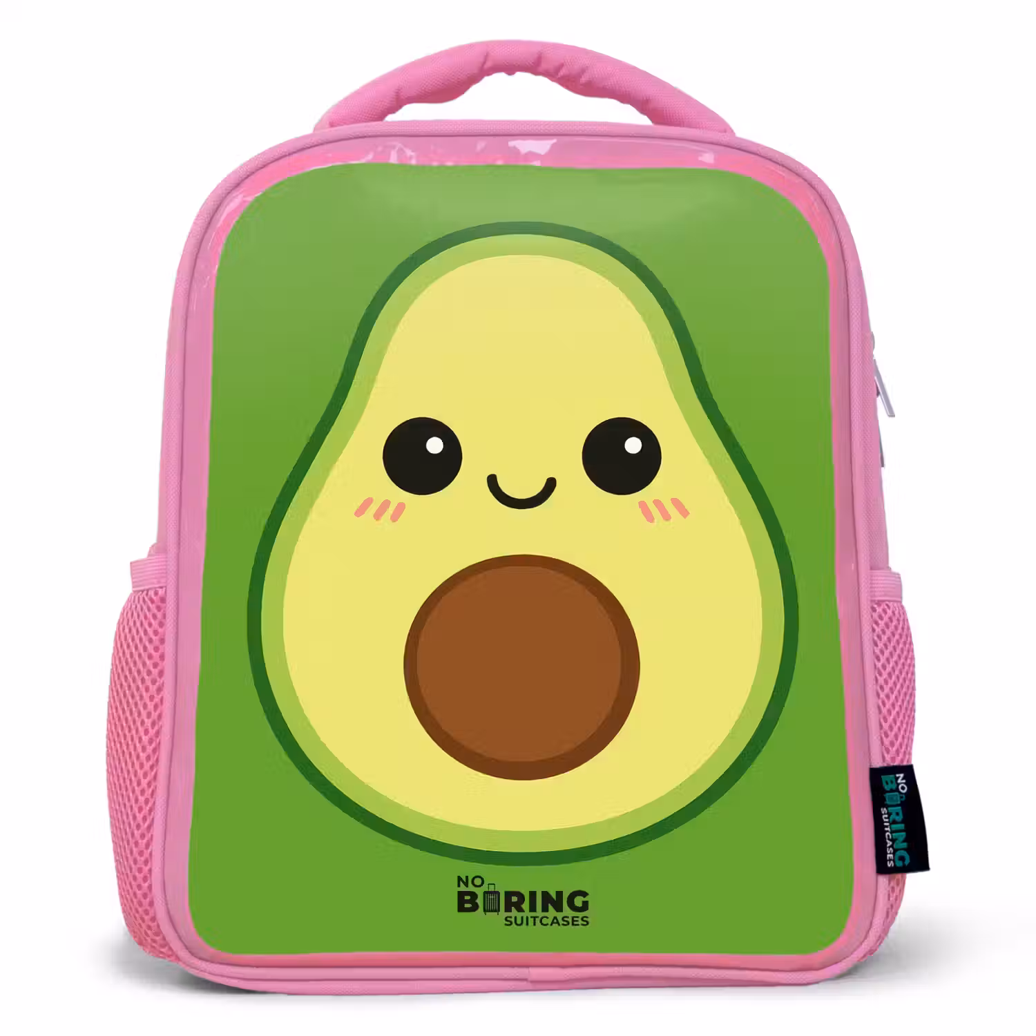 Kawai - Avocado - Groen Kinderrugzak - Roze middel -3d