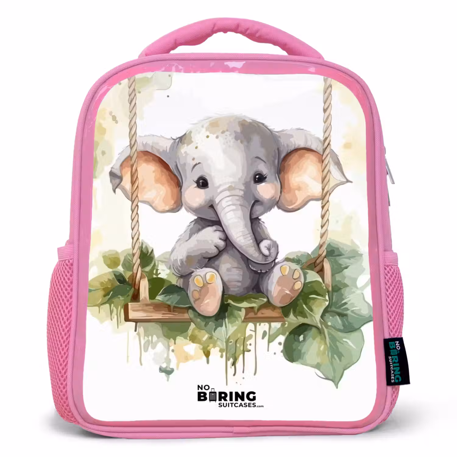 Onno olifant Kinderrugzak - Roze middel -3d