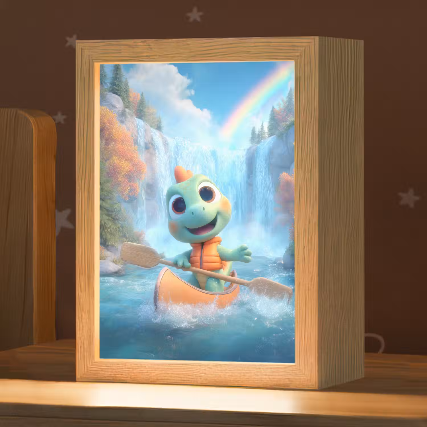 Dino - Natuur - Waterval Light Box met kabel klein -zzz_3d_website