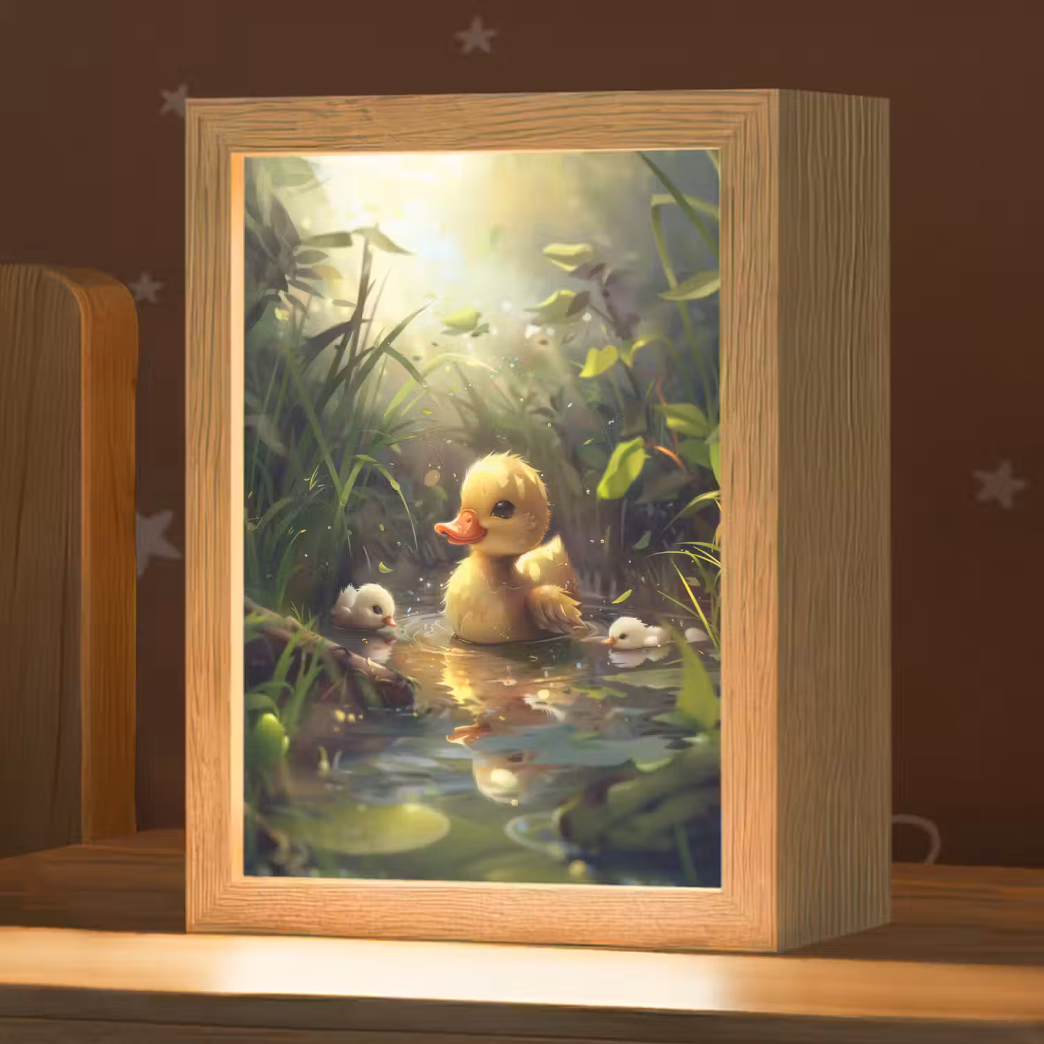 Eendjes - Dieren - Natuur Light Box met kabel klein -zzz_3d_website