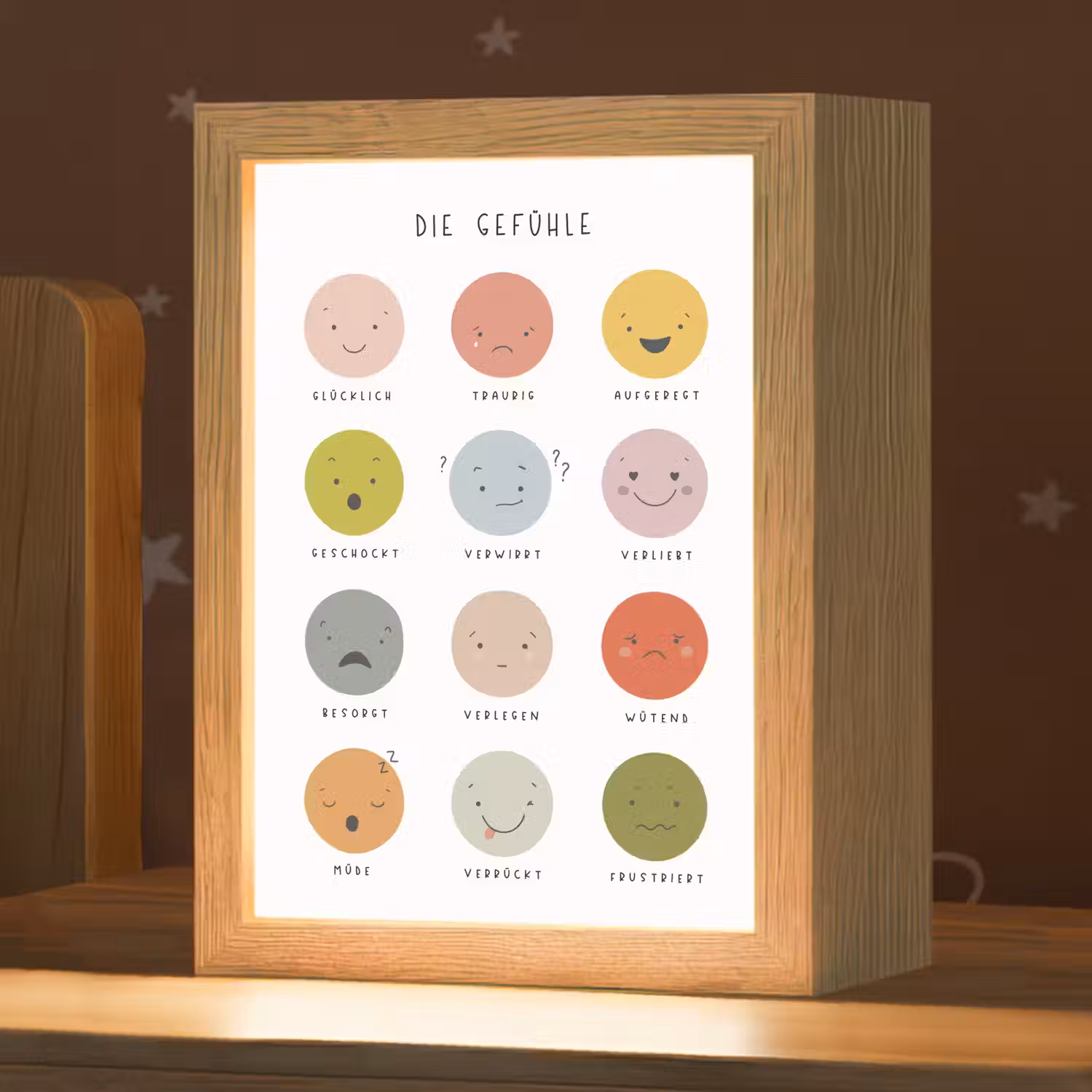 Educatief - Gevoelens leren - Wit - Emoties Light Box met kabel klein -zzz_3d_website