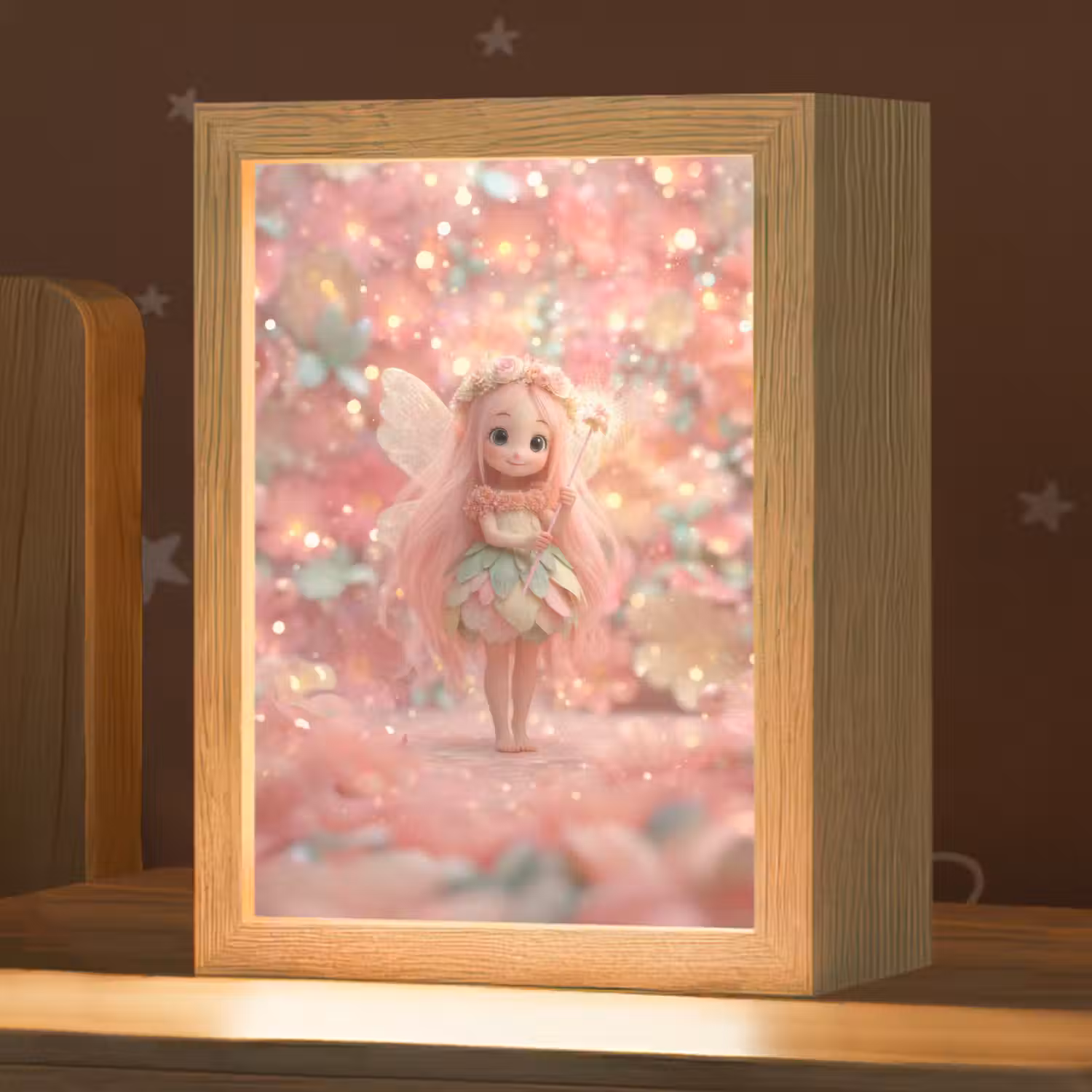 Fee - Bloemen - Roze Light Box met kabel klein -zzz_3d_website