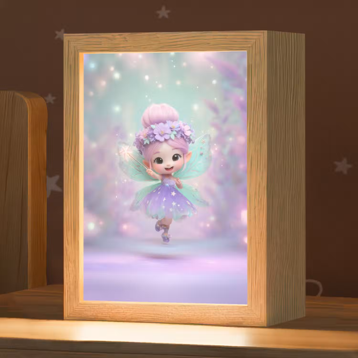 Fee - Paars - Sprookje Light Box met kabel klein -zzz_3d_website
