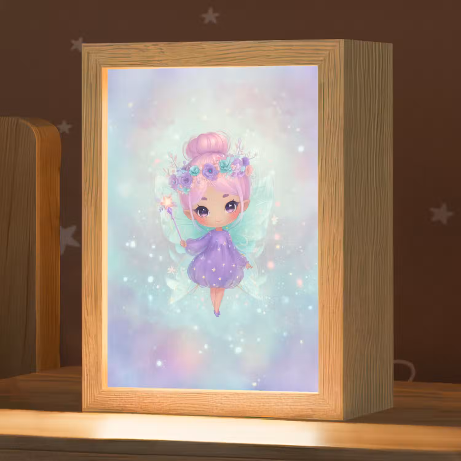 Fee - Paars - Glinsters Light Box met kabel klein -zzz_3d_website