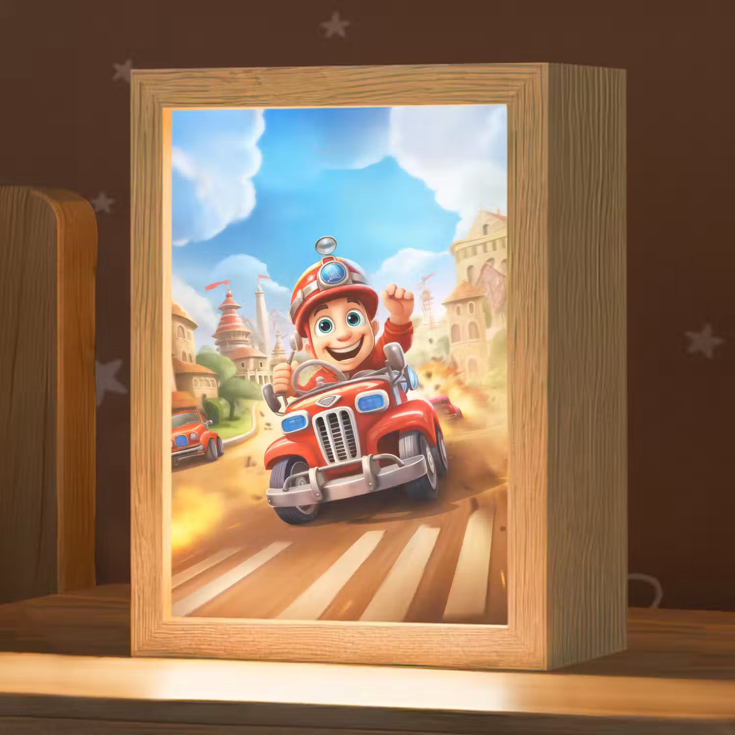 Brandweer - Jongens - Kinderen - Auto Light Box met kabel klein -zzz_3d_website