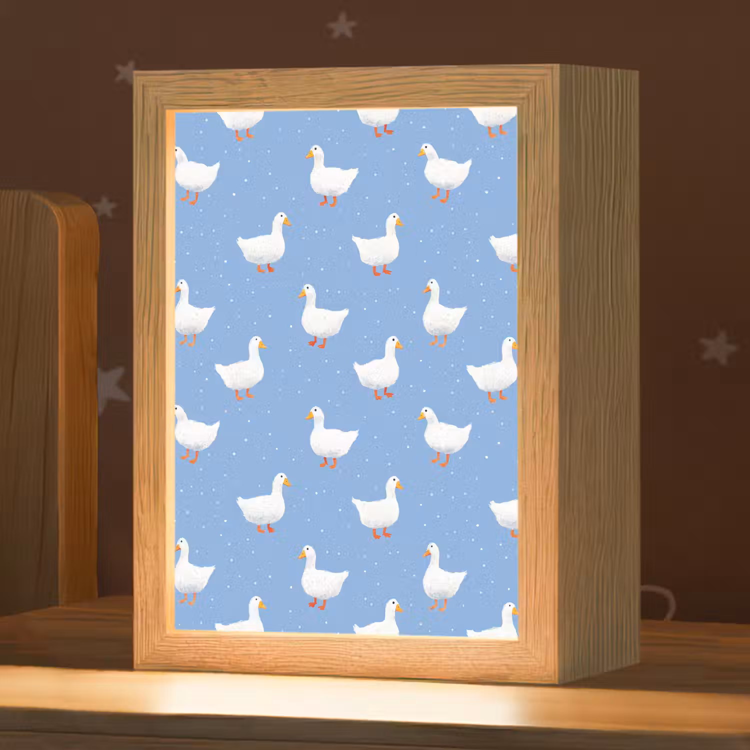 Ganzen - Elegant - Blauw Light Box met kabel (Kinderlampje) klein 904 -zzz_3d_website