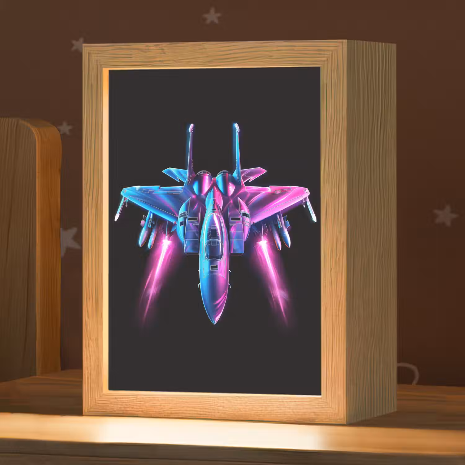 Straaljager - Blauw - Kleuren - Jongens - Zwart Light Box met kabel klein -zzz_3d_website