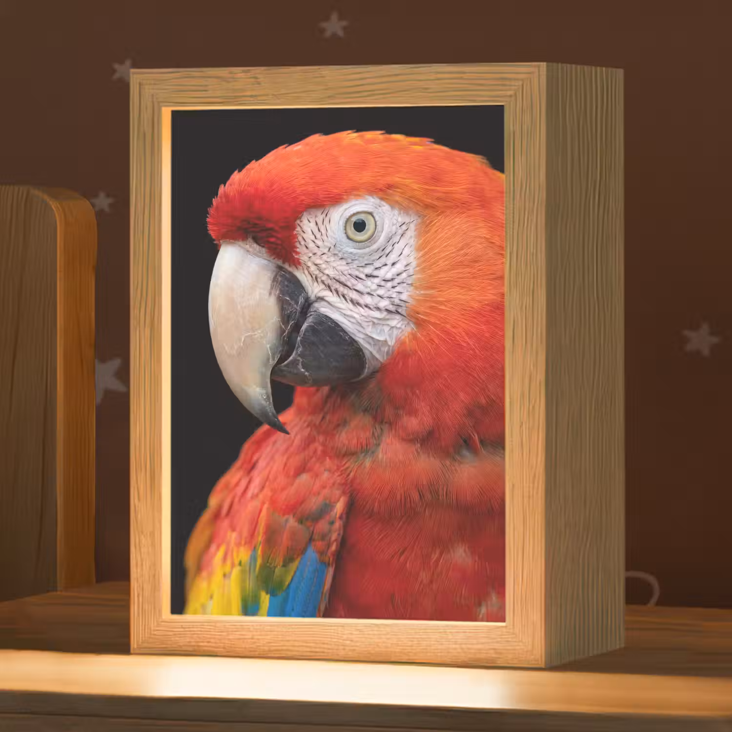 Ara - Portret - Rood Light Box met kabel (Kinderlampje) klein -zzz_3d_website