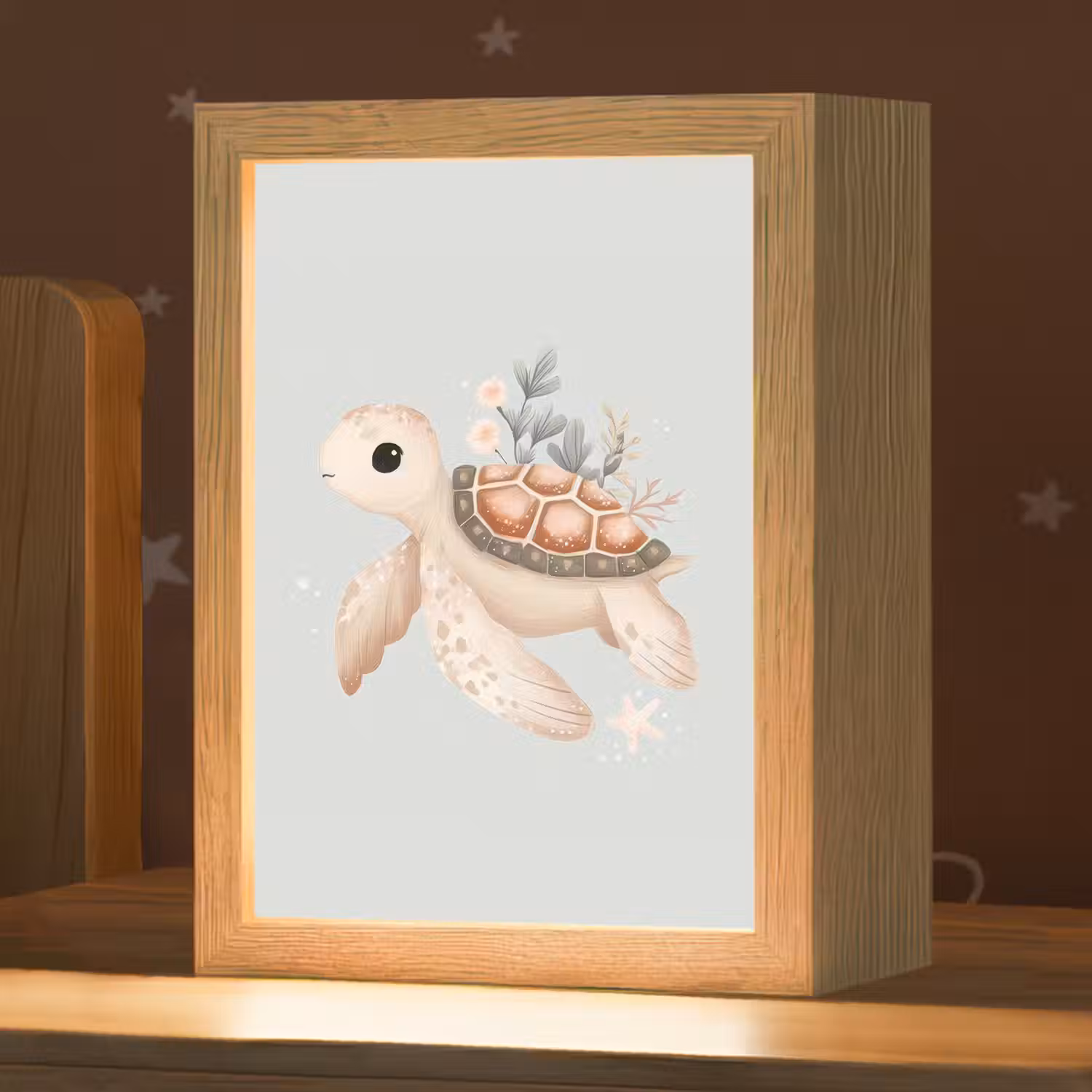 Zeeschildpad - Onderwaterwereld - Pastel Light Box met kabel klein -zzz_3d_website