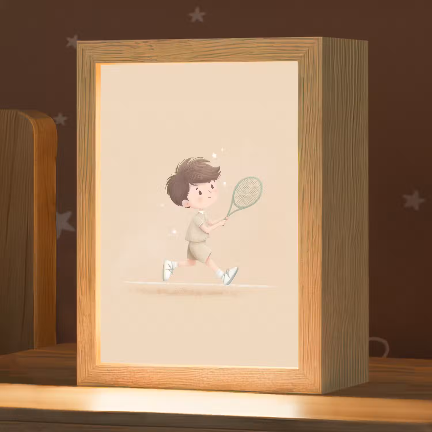 Tennis - Jongen - Sterretjes Light Box met kabel klein -zzz_3d_website