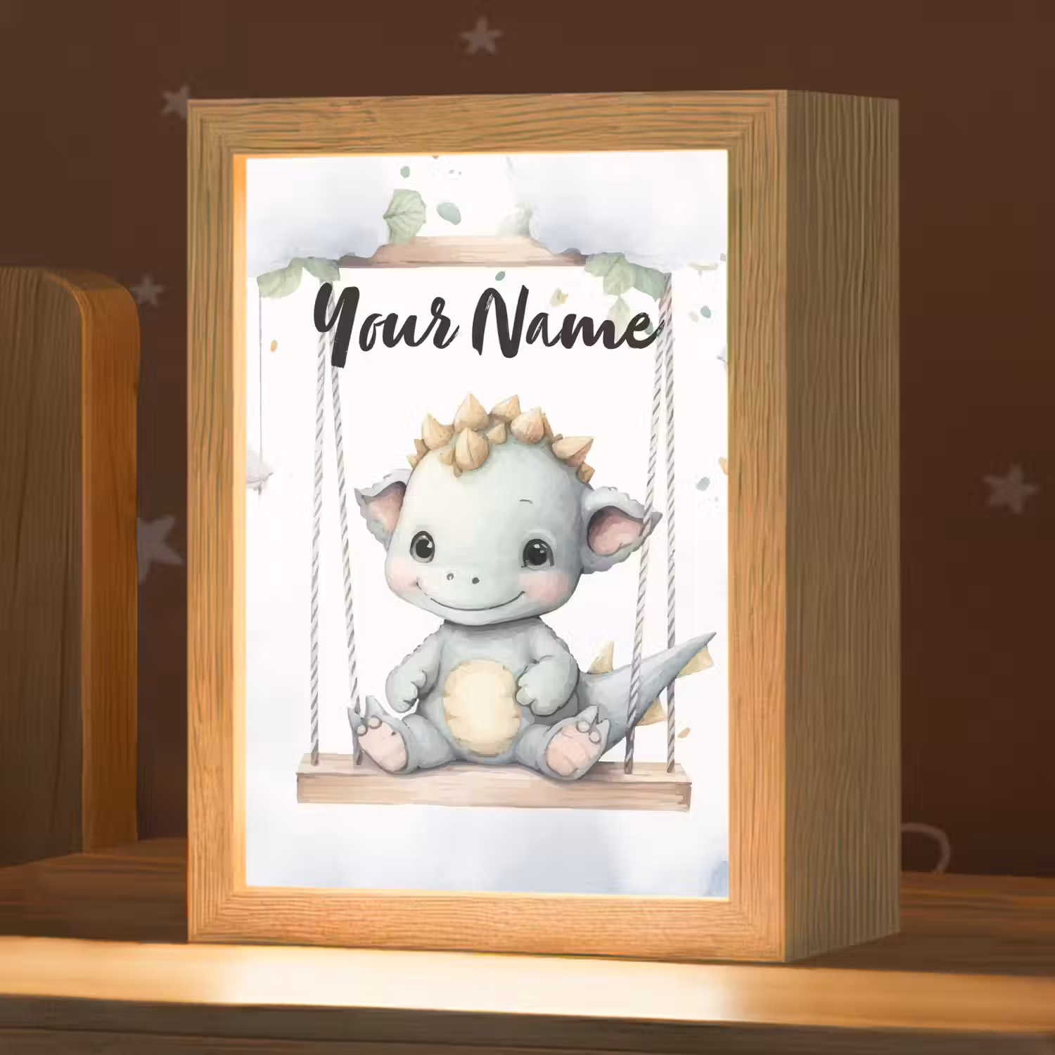 Draak - Baby dier - Kinderen Light Box met kabel (Kinderlampje) klein -zzz_3d_website