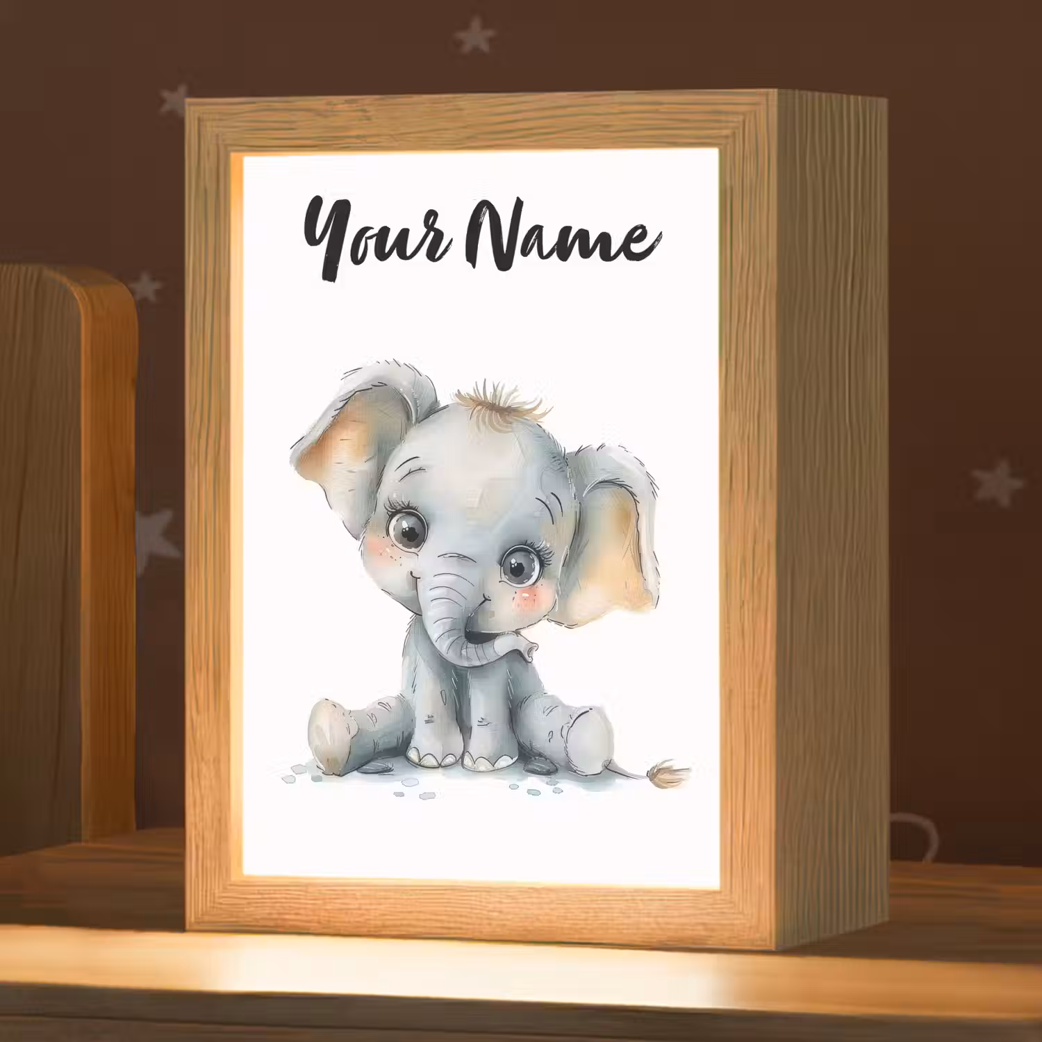Olifant - Baby dier Light Box met kabel (Kinderlampje) klein -zzz_3d_website