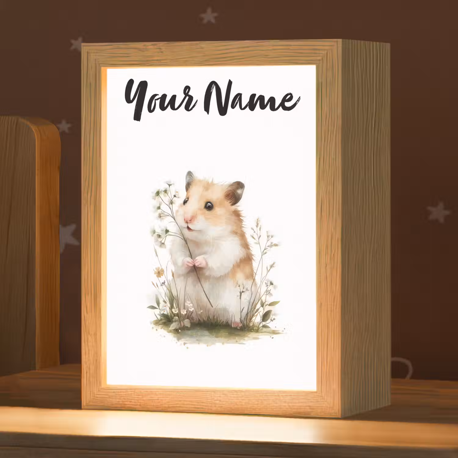 Hamster - Bloemen Light Box met kabel (Kinderlampje) klein -zzz_3d_website