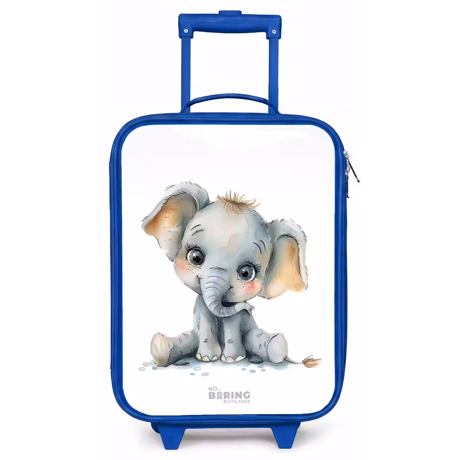 Baby olifant Kinderkoffer - Blauw klein -zz3dotto