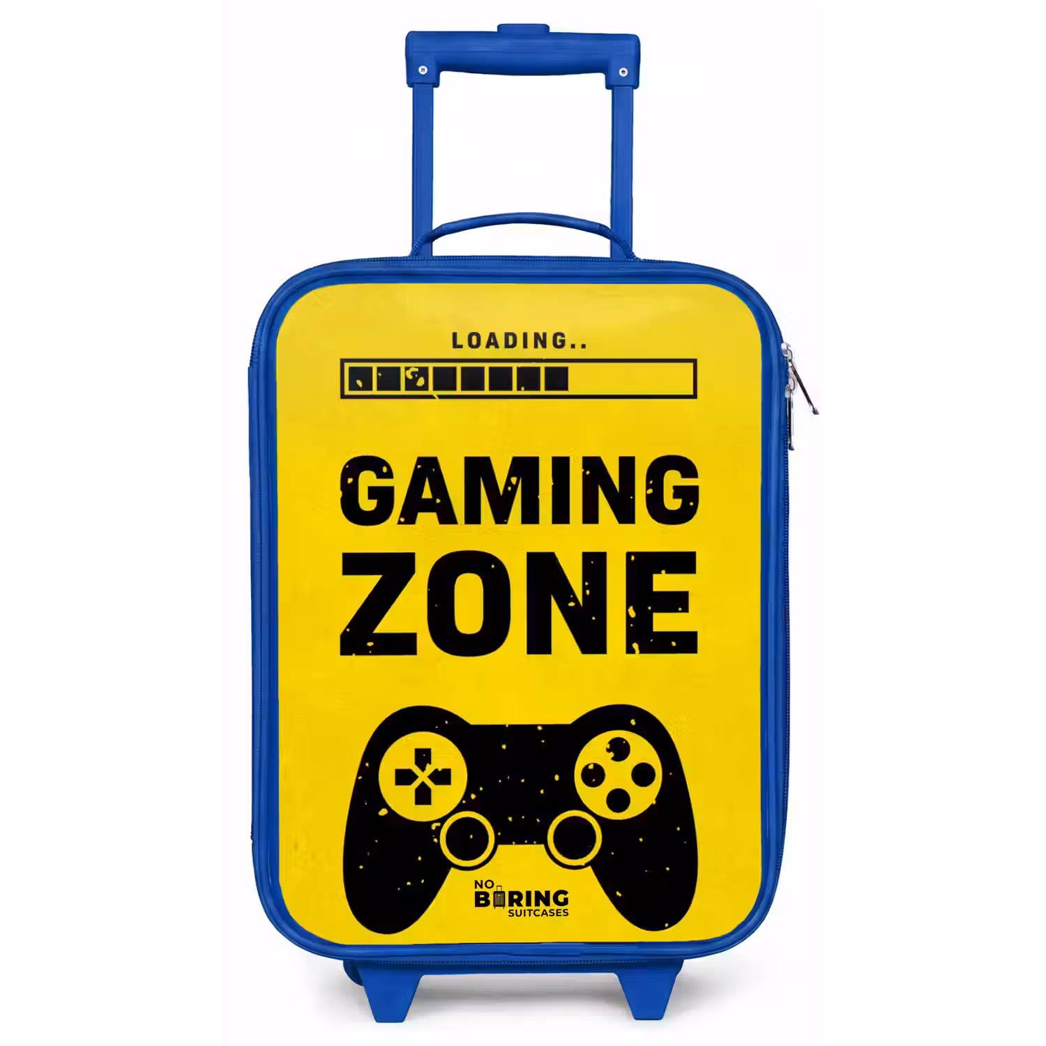 Zwart-geel met gaming zone Kinderkoffer - Blauw klein -zz3dotto