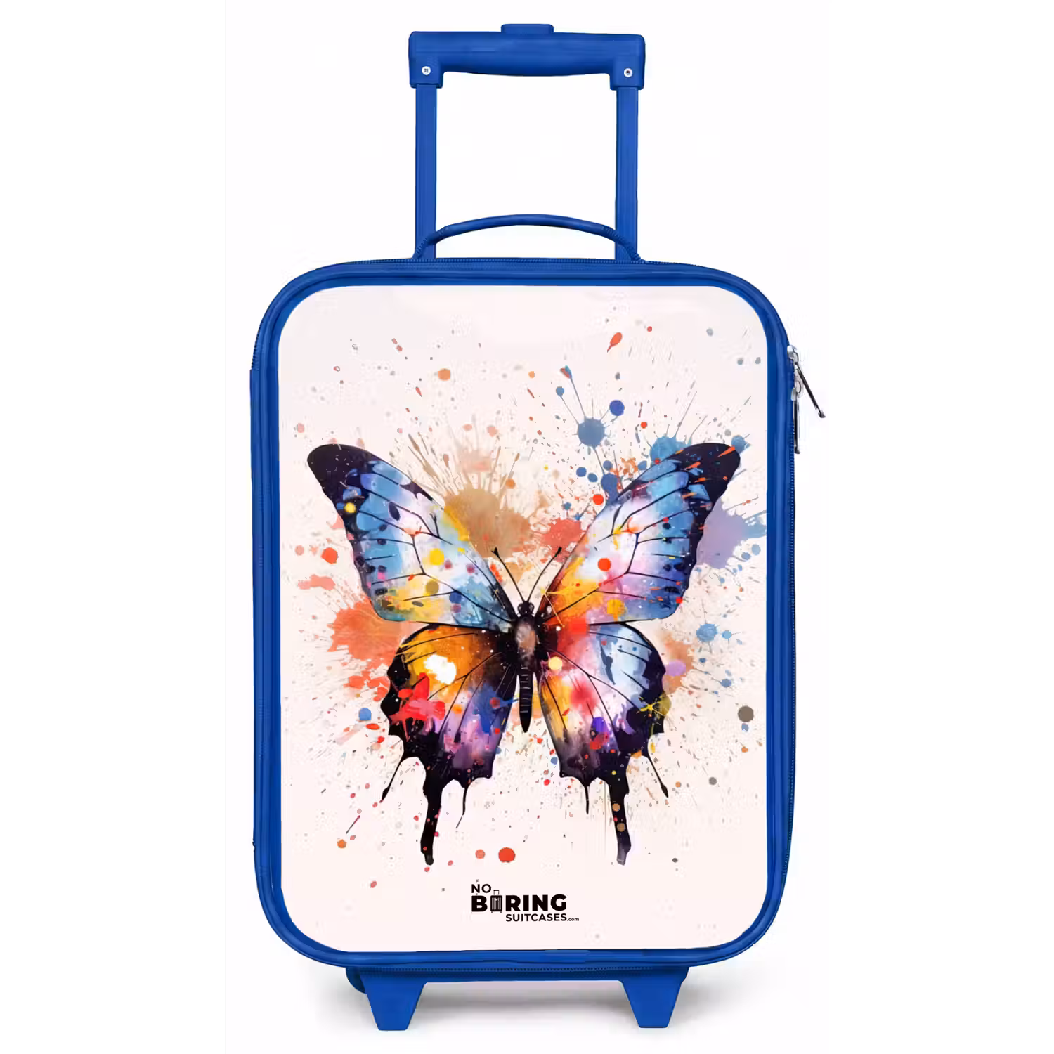 Vlinderexplosie Kinderkoffer - Blauw klein -zz3dotto
