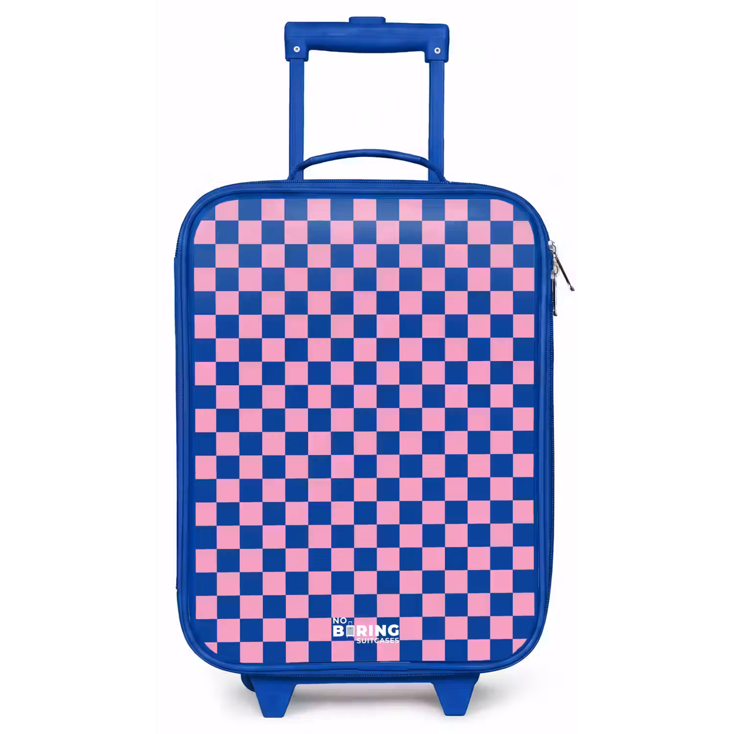 Blokjes - Blauw - Roze Kinderkoffer - Blauw klein -zz3dotto