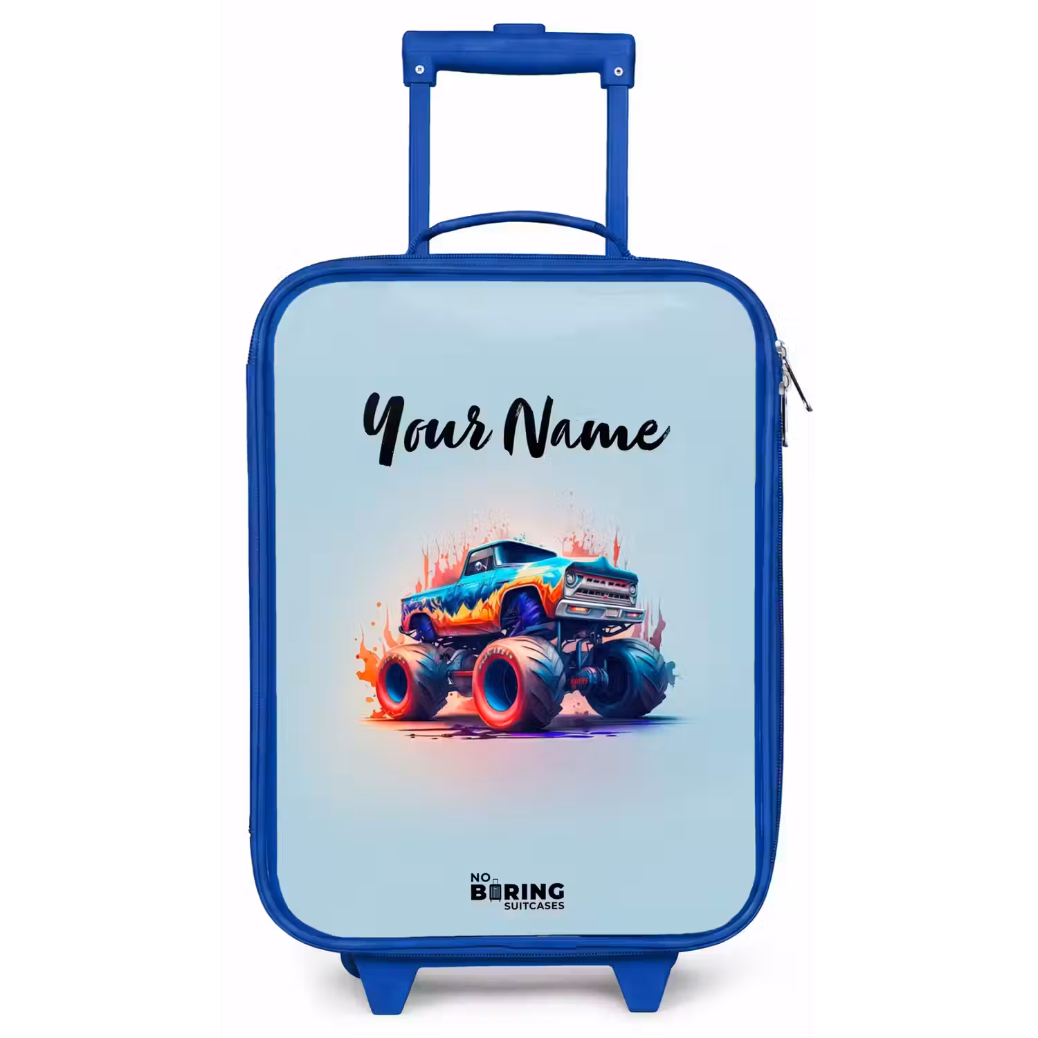 Fierce Wheels Kinderkoffer - Blauw klein -zz3dotto